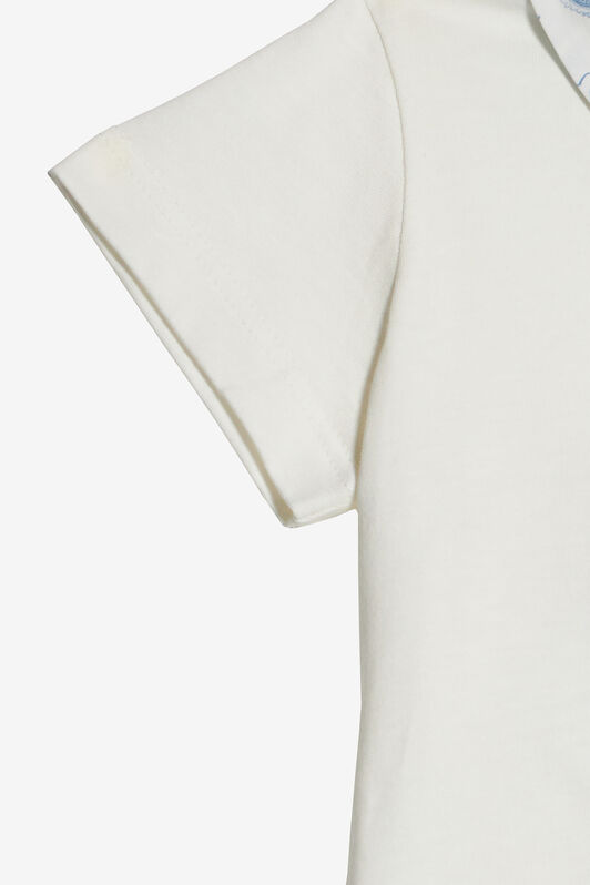 JU T-Shirt Con Monogram RC In Paillettes MILKY WHITE UJT601-JD001