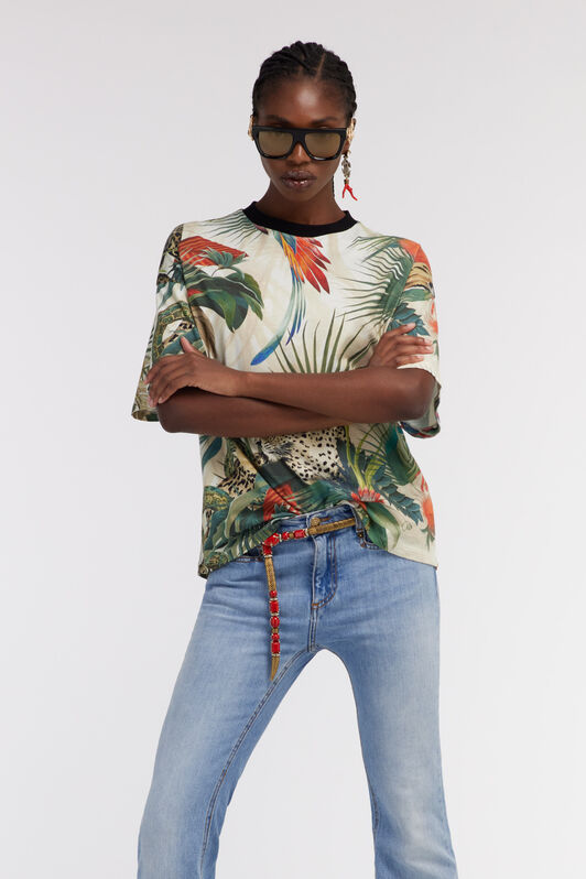 RC T-Shirt Mit Jungle-Print Grün SKT62B-3PI88