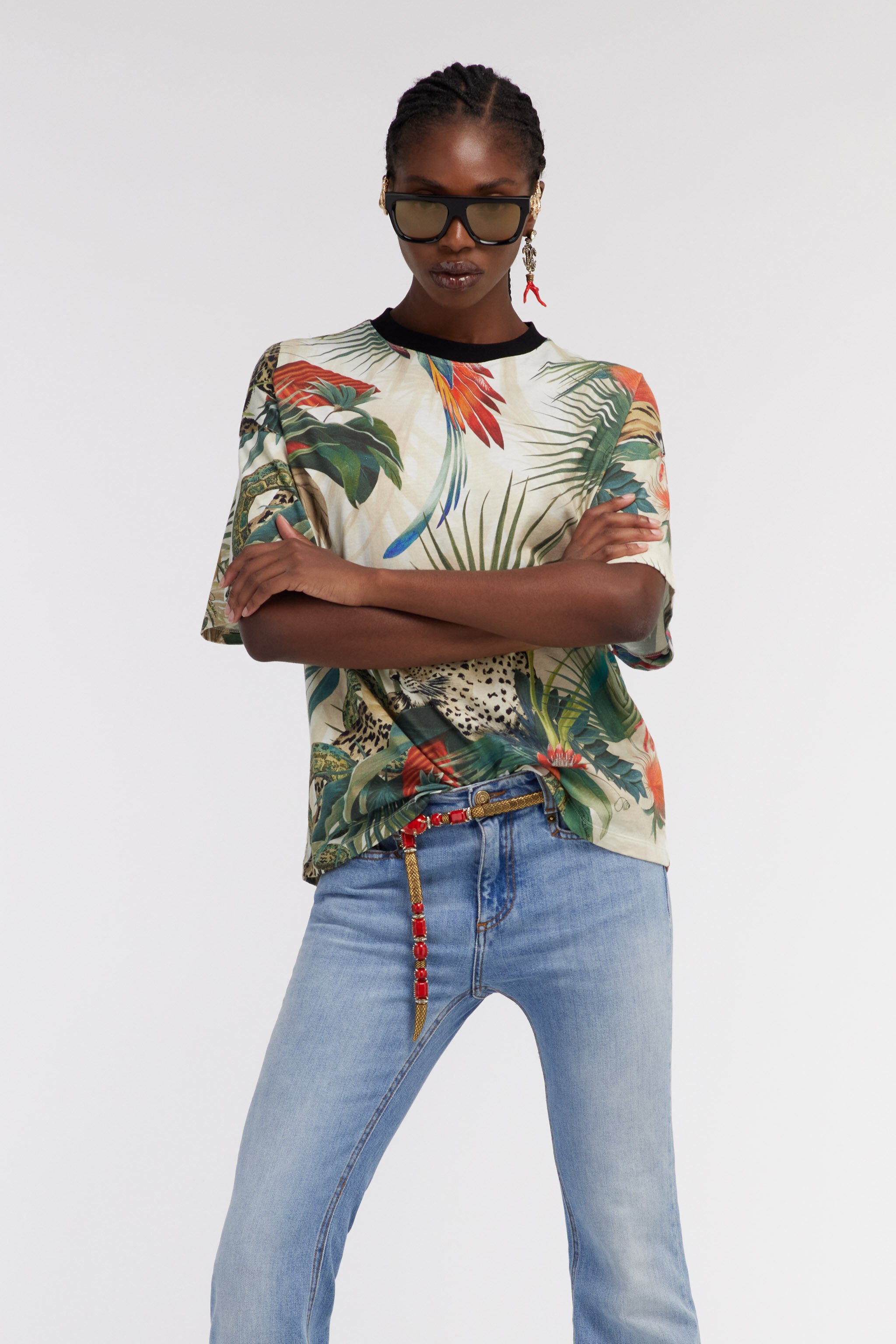 RC T-Shirt Mit Jungle-Print Grün SKT62B-3PI88