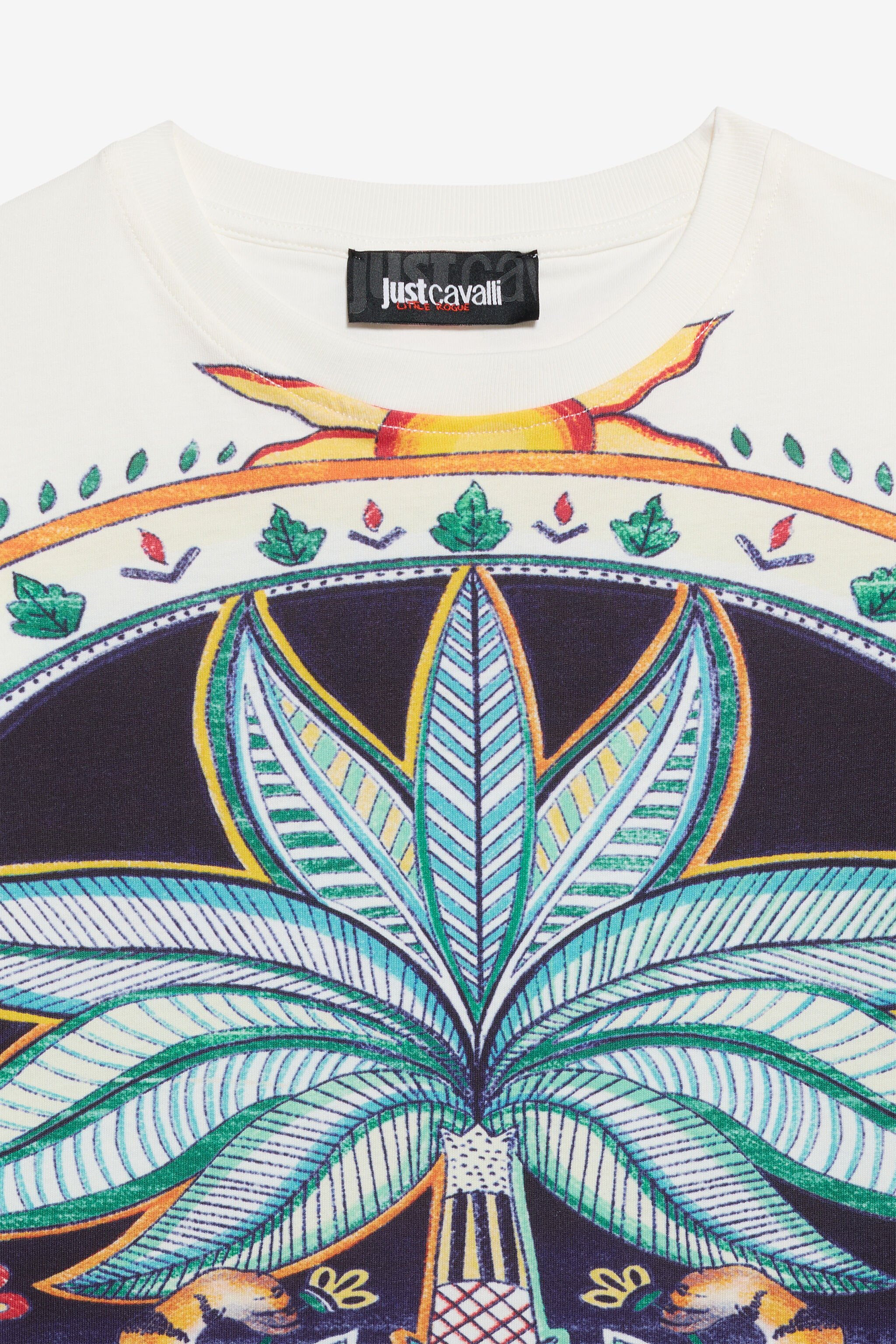 JC T-shirt with Tropical Garden Print INDIA DIGITAL WFT60O-JF005