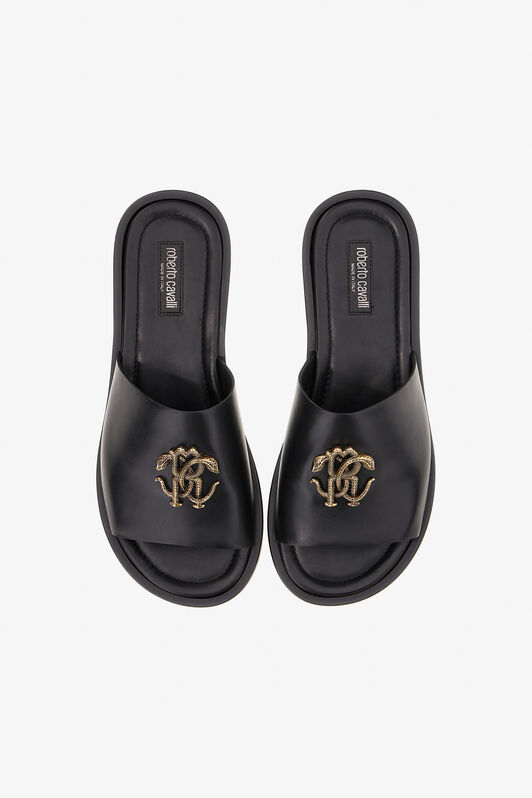 RC Sandals with Monogram RC RC Sandals with Monogram RC Noir SRS053-PZA90
