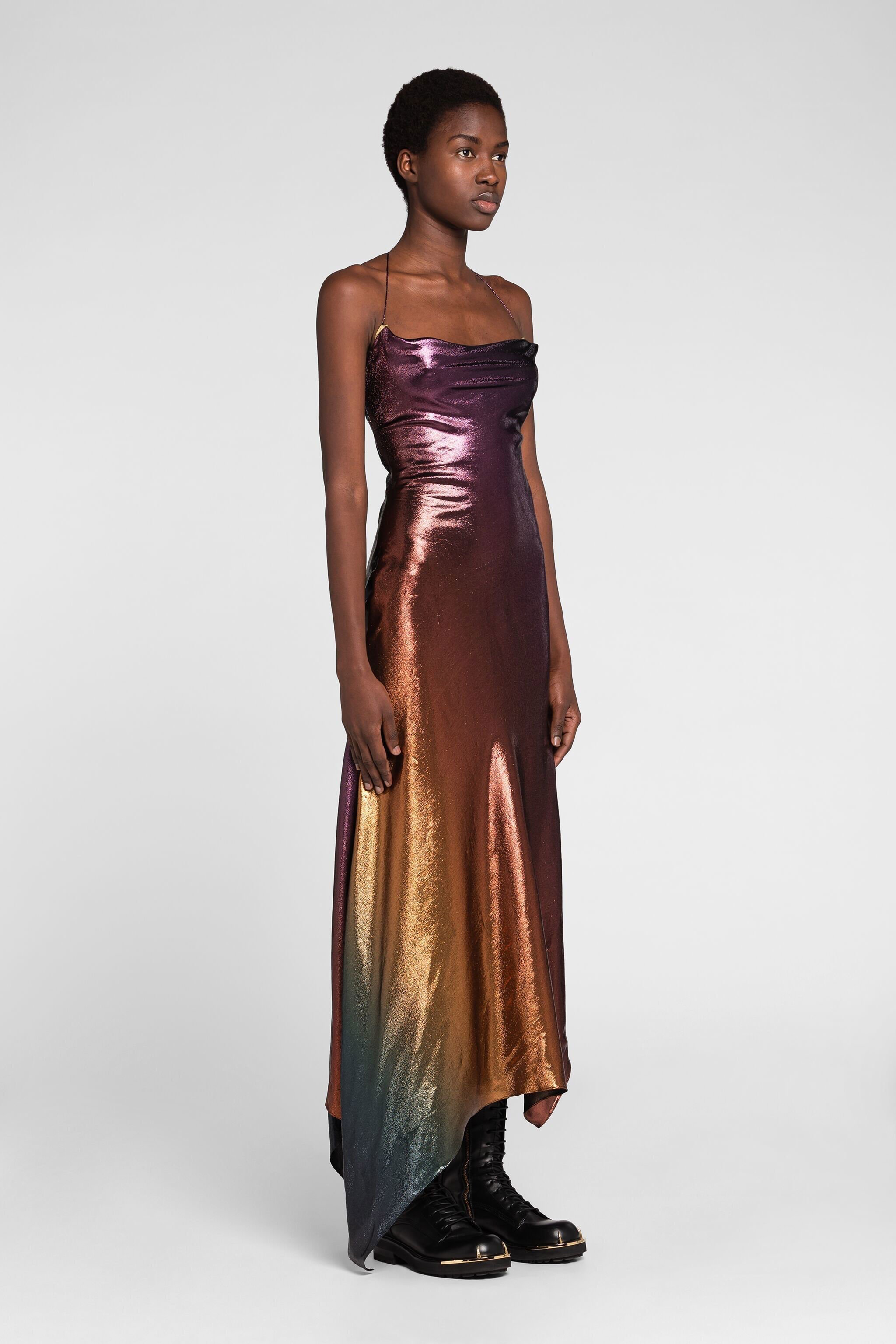 RC Robe longue avec dégradé de couleurs MULTICOLOR PQT101-RJ026