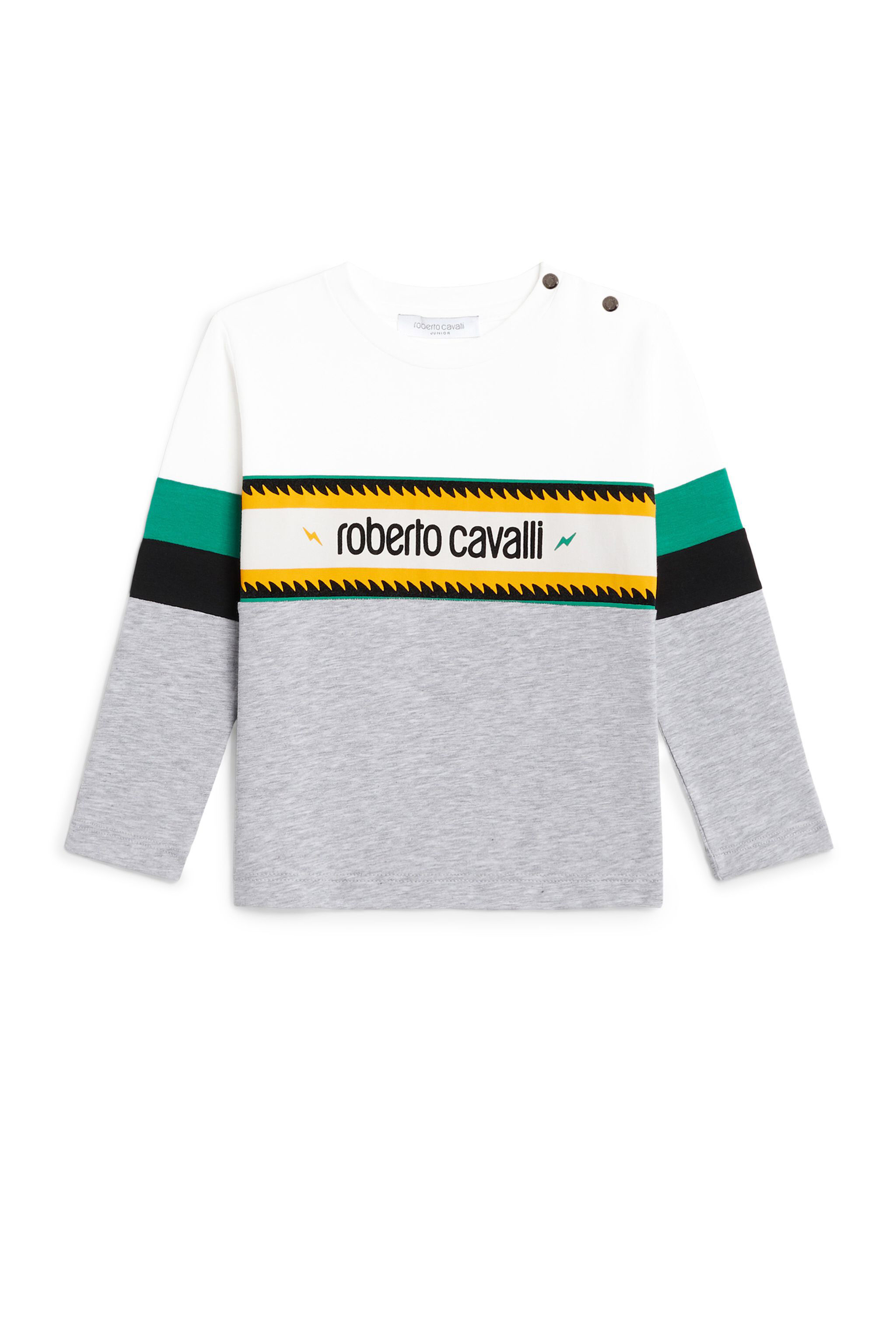 JU Logo panel colourblock top GREY MELANGE/MILKY JJT61O-JV025