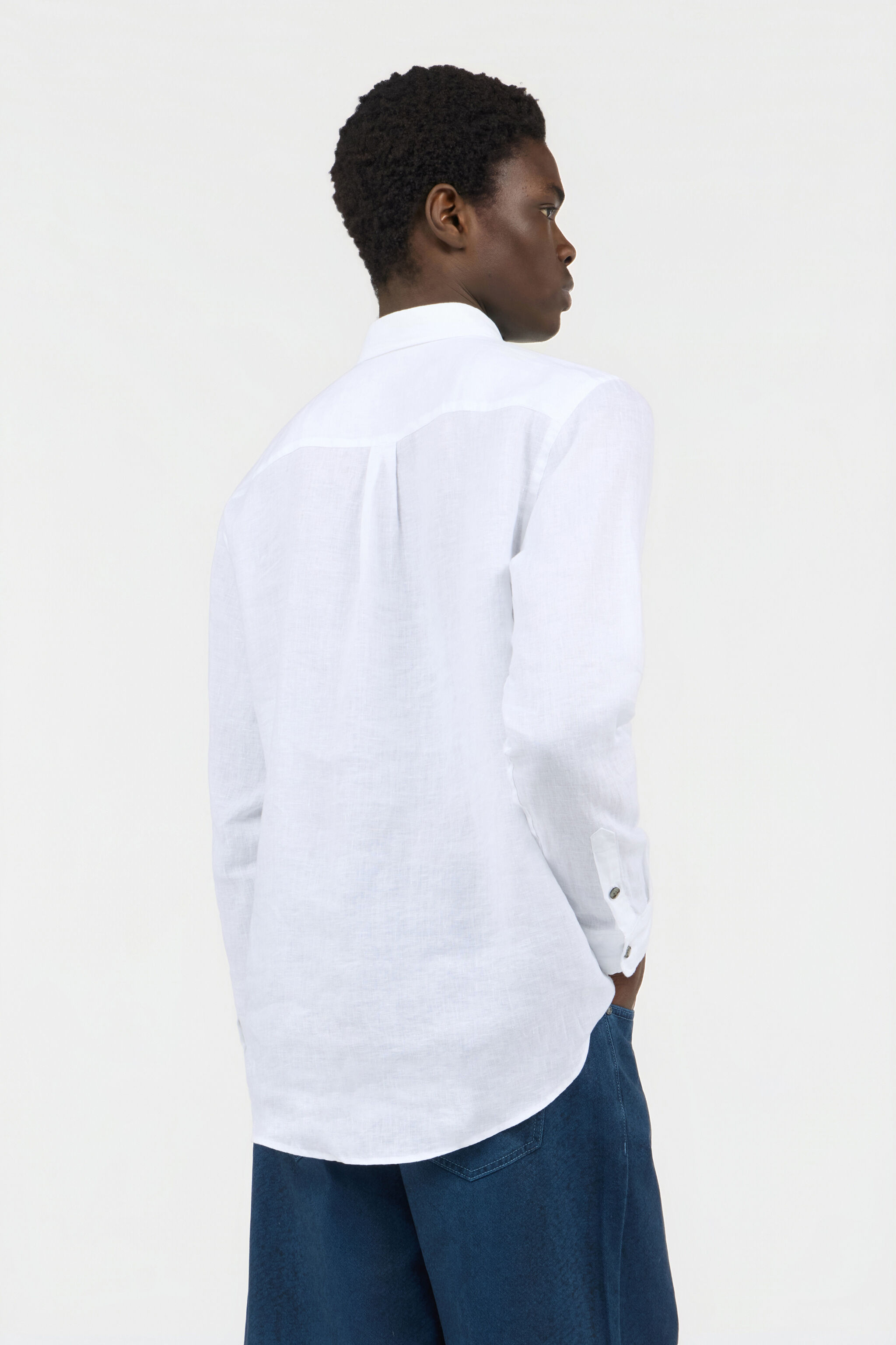 RC Chemise Blanche En Lin WHITE SOT70M-LG032