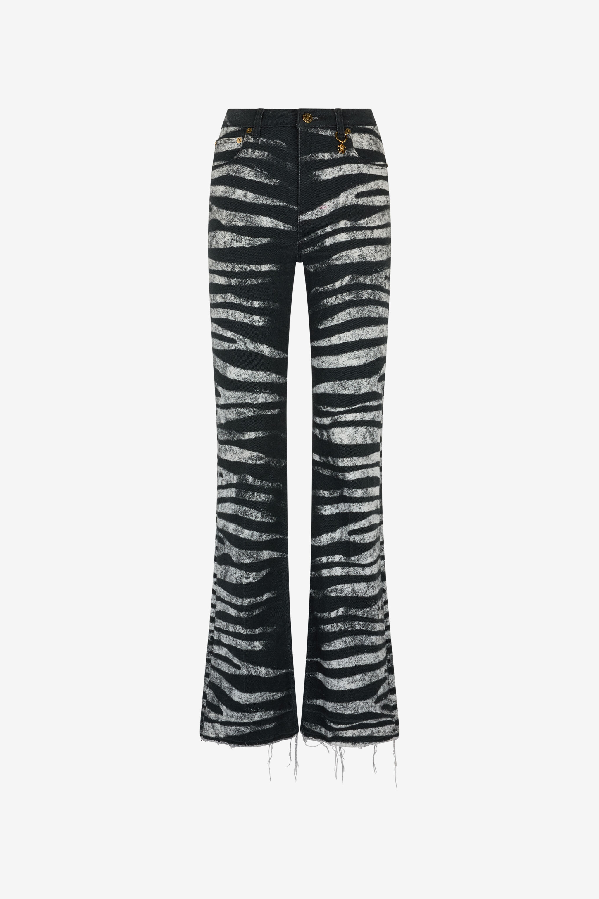 RC Pants With Zebra Print Black/White UKJ221-DAN50
