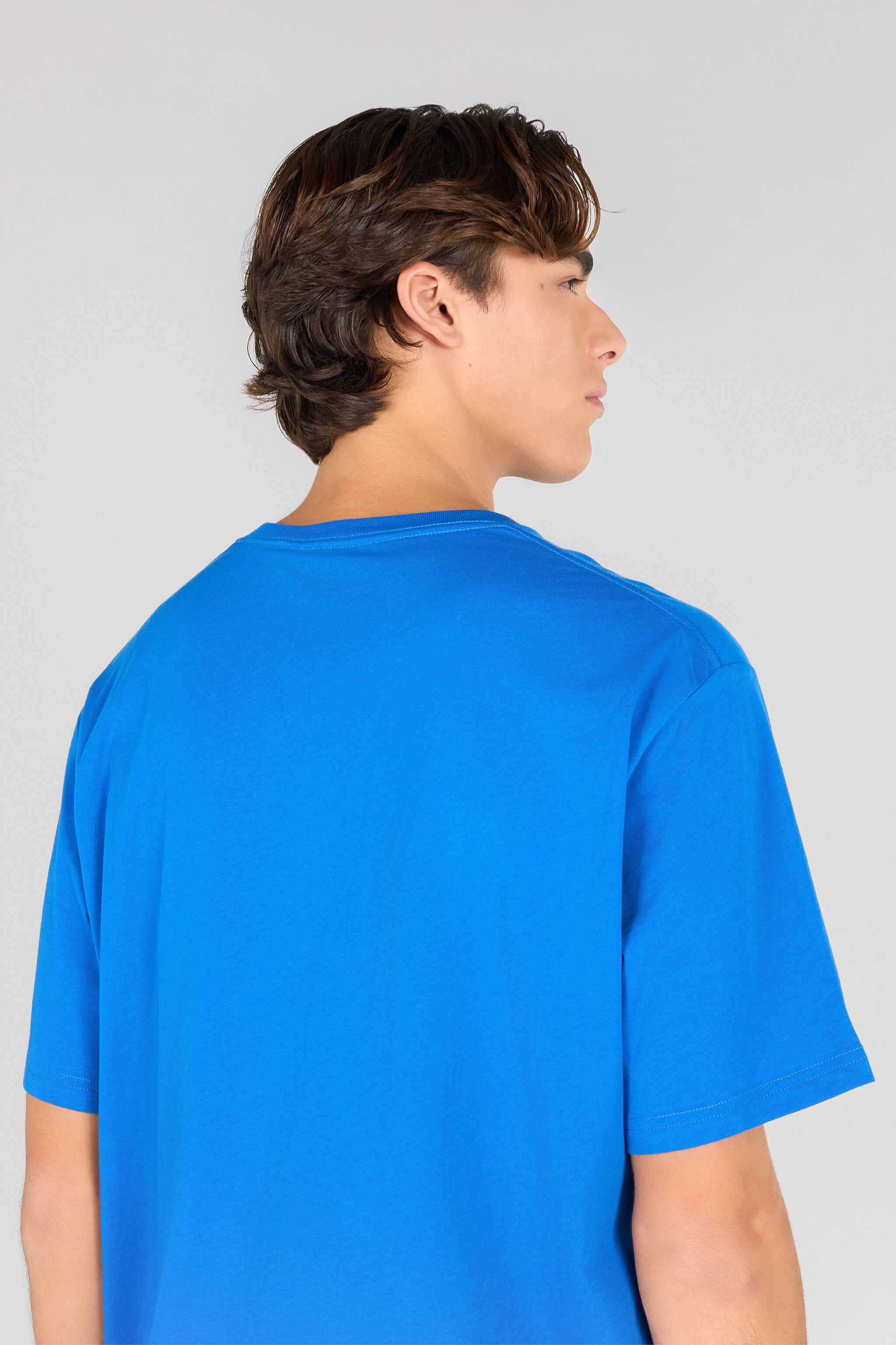 JC Just Cavalli Logo T-Shirt Azul RRT928-RR190