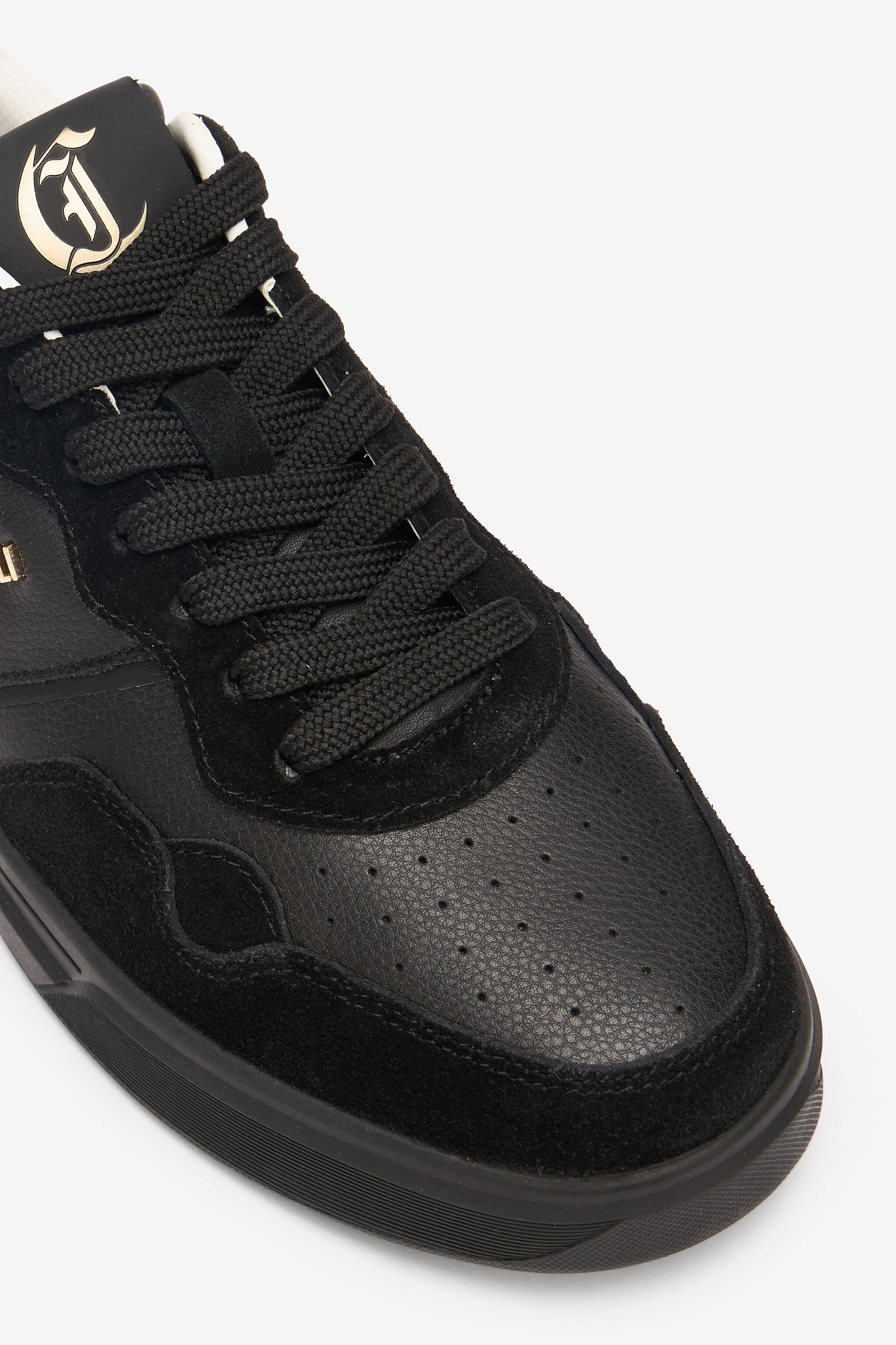 JC Lace-Up Sneakers With Monogram And Logo Black UFS016-UF291
