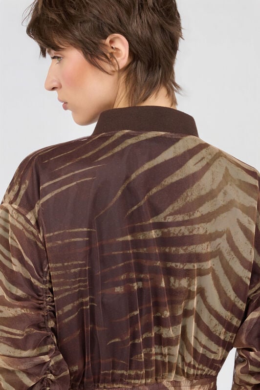 JC Natural Barb Print Jacket 751 BEIGE + 709 MARR WFT349-WF747