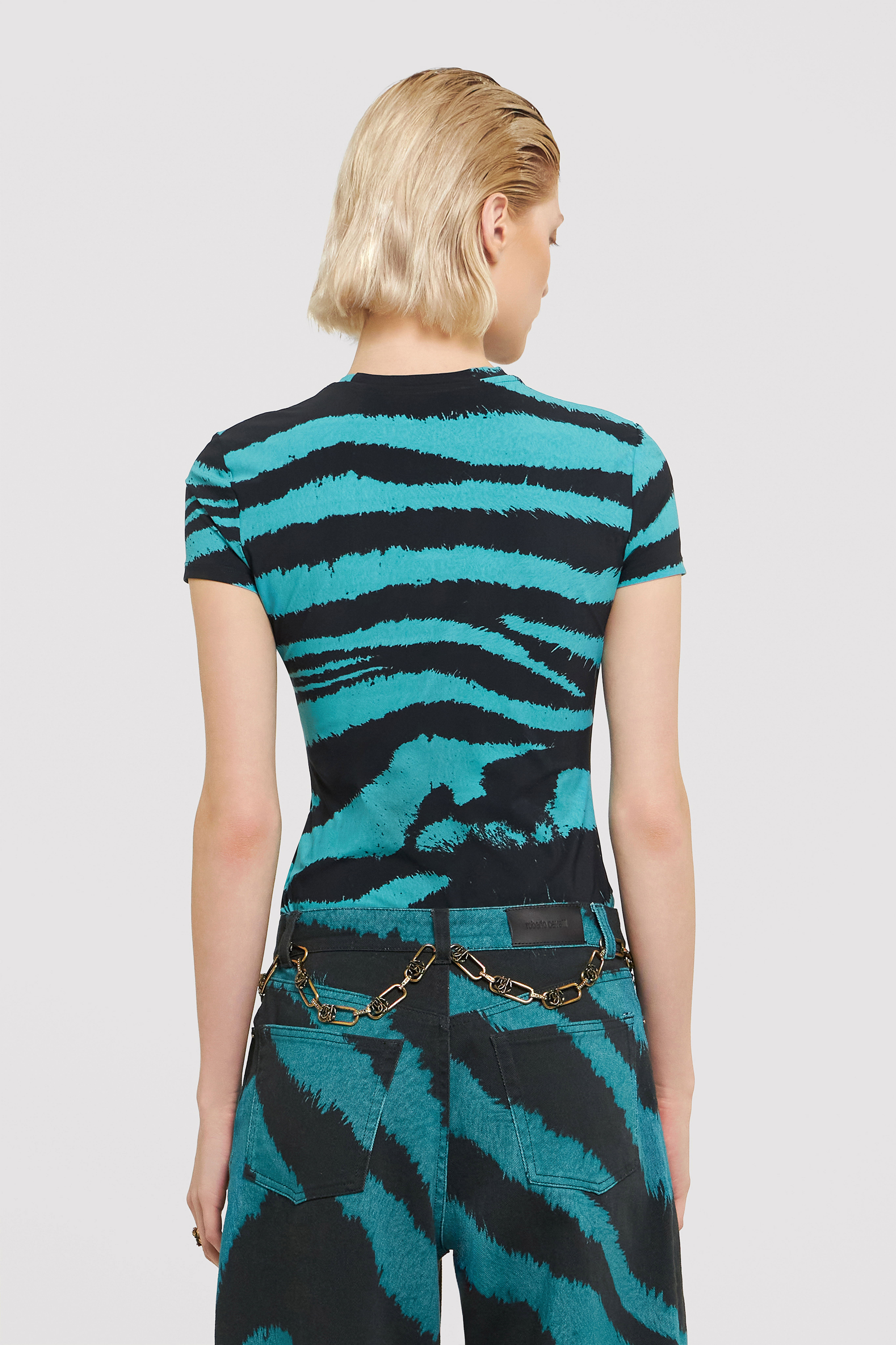 RC Camiseta con estampado Zebra Tribute Azul UWT606-OOP26