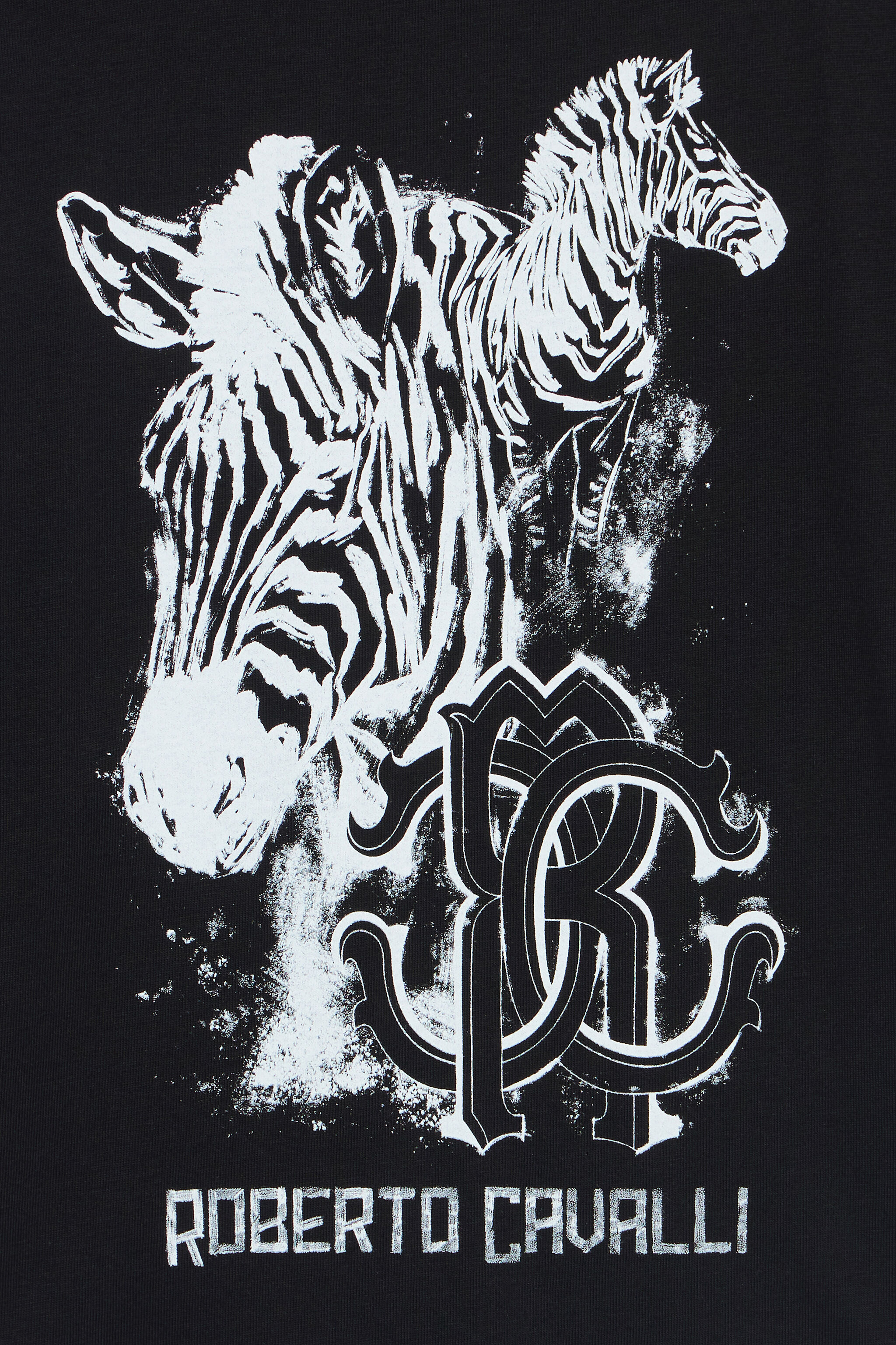 JU T-Shirt Con Stampa Zebre E Logo Nero UJT60B-JD001