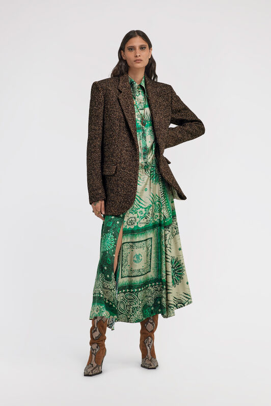RC Blazer in Tweed Marrone scuro TKT402-WP053
