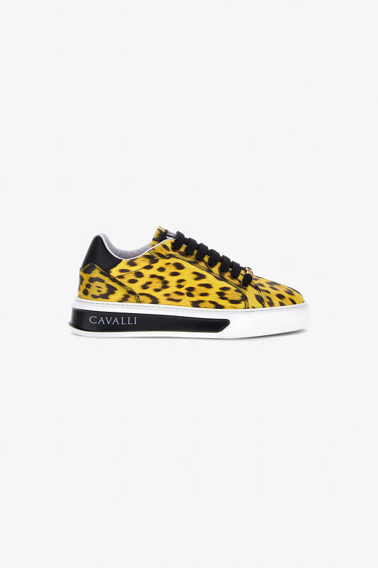 RC Animal-print low-top sneakers RC Animal-print low-top sneakers Yellow QKS159-PZA79