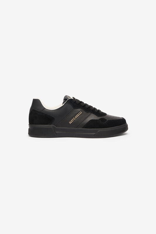 JC Lace-Up Sneakers With Monogram And Logo Black UFS016-UF291