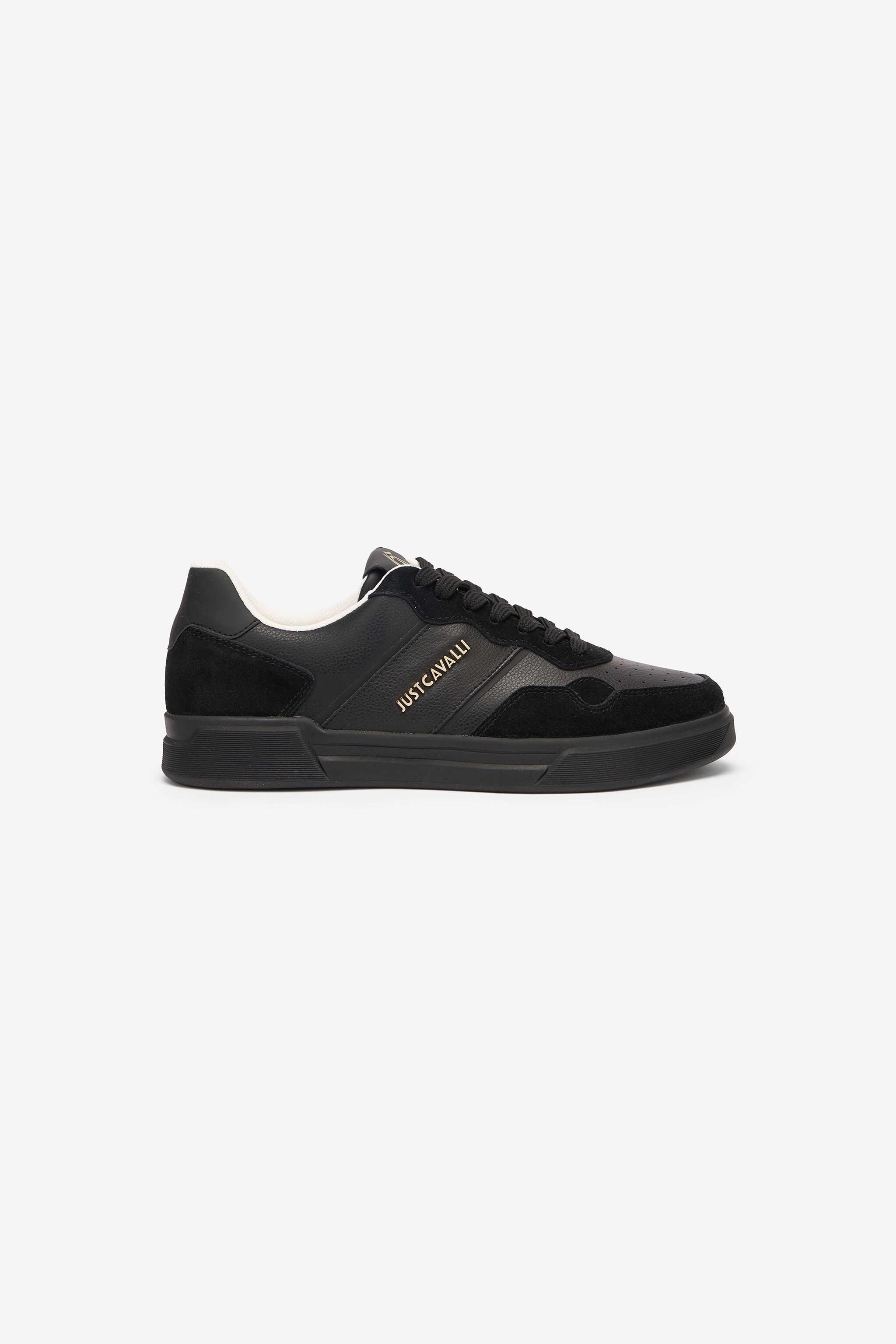 JC Lace-Up Sneakers With Monogram And Logo Black UFS016-UF291
