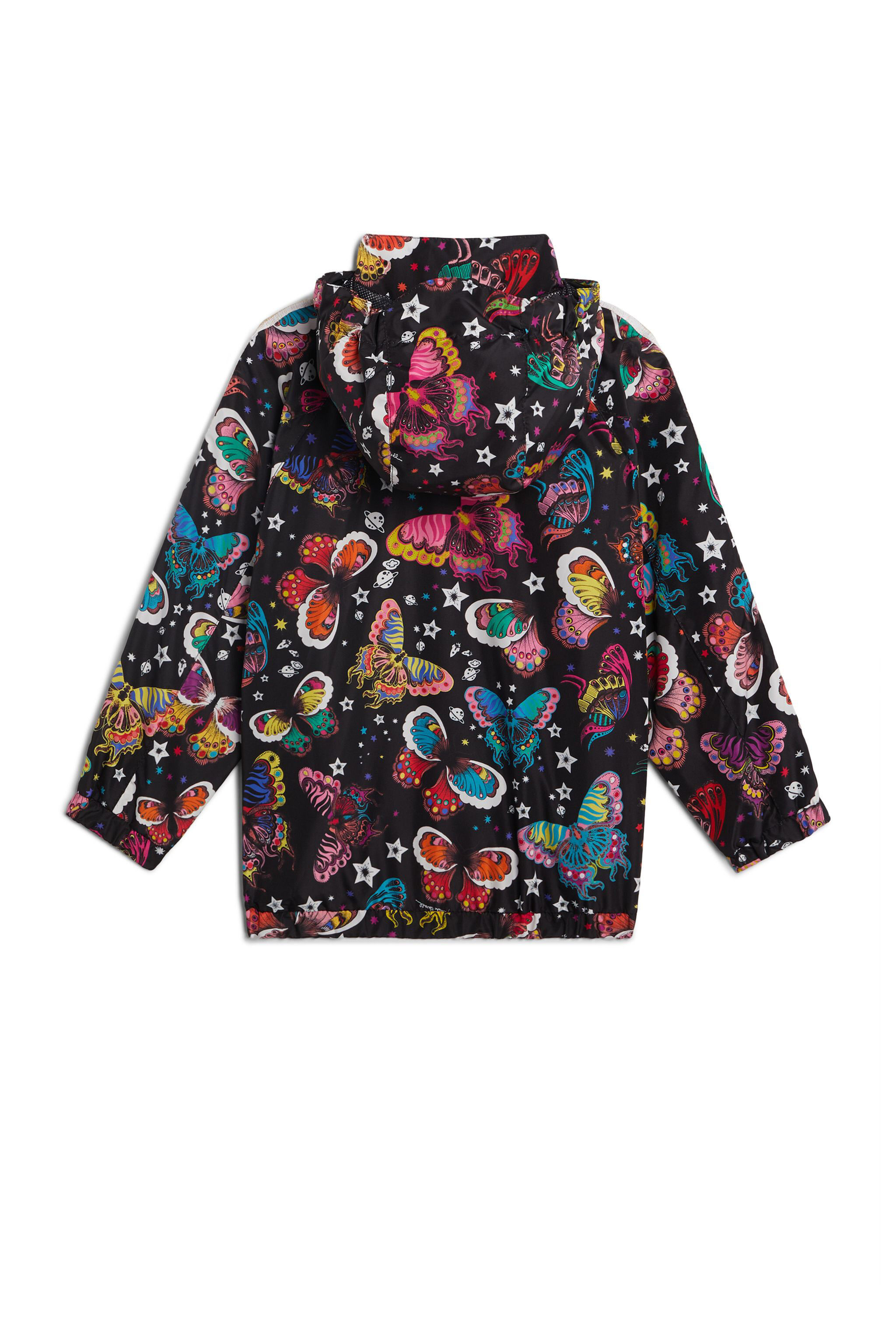 JU Space Butterfly print hooded jacket BLACK/MULTICOLOR IJT401-TCQ86