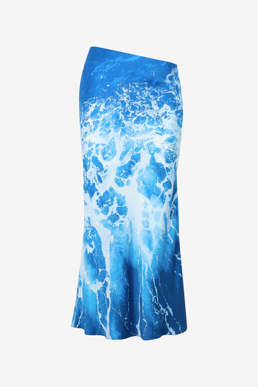 RC Stretto di Messina Print Skirt Blue UWT304-RYN94