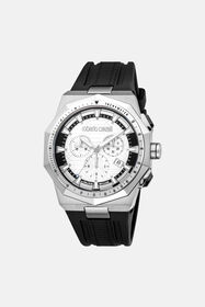 RC Roberto Cavalli by Franck Muller Men’s Chronograph Watch SILVER BLACK VALG21-IG404