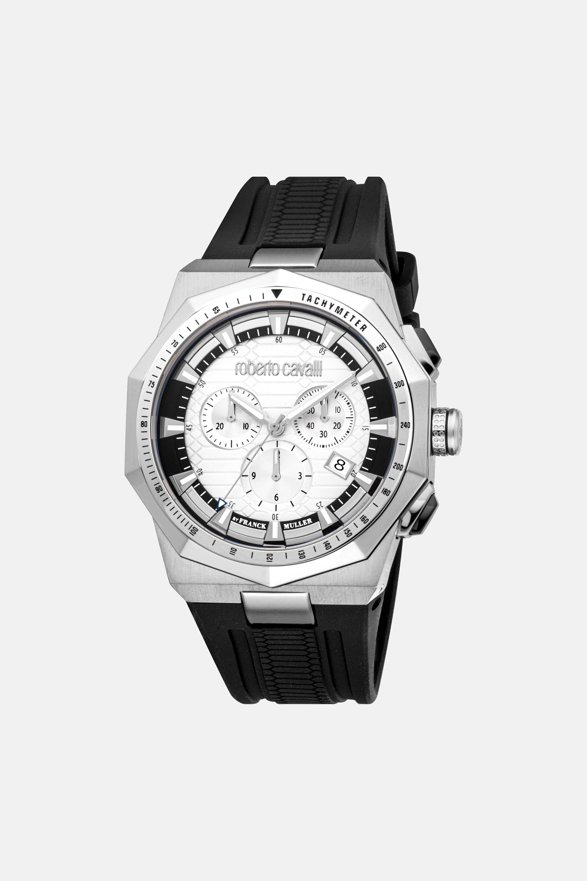 RC Roberto Cavalli by Franck Muller Chronographen-Herrenuhr für Herren SILVER BLACK VALG21-IG404