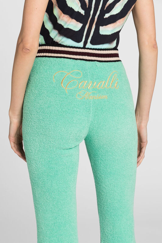RC Pantalón de chándal acampanado con logo bordado Azul claro OKM210-MR001
