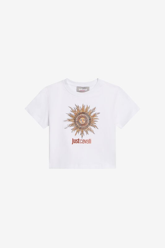 JC Weißes T-Shirt mit Persian Tarot Grafik WHITE WFT63U-5B006