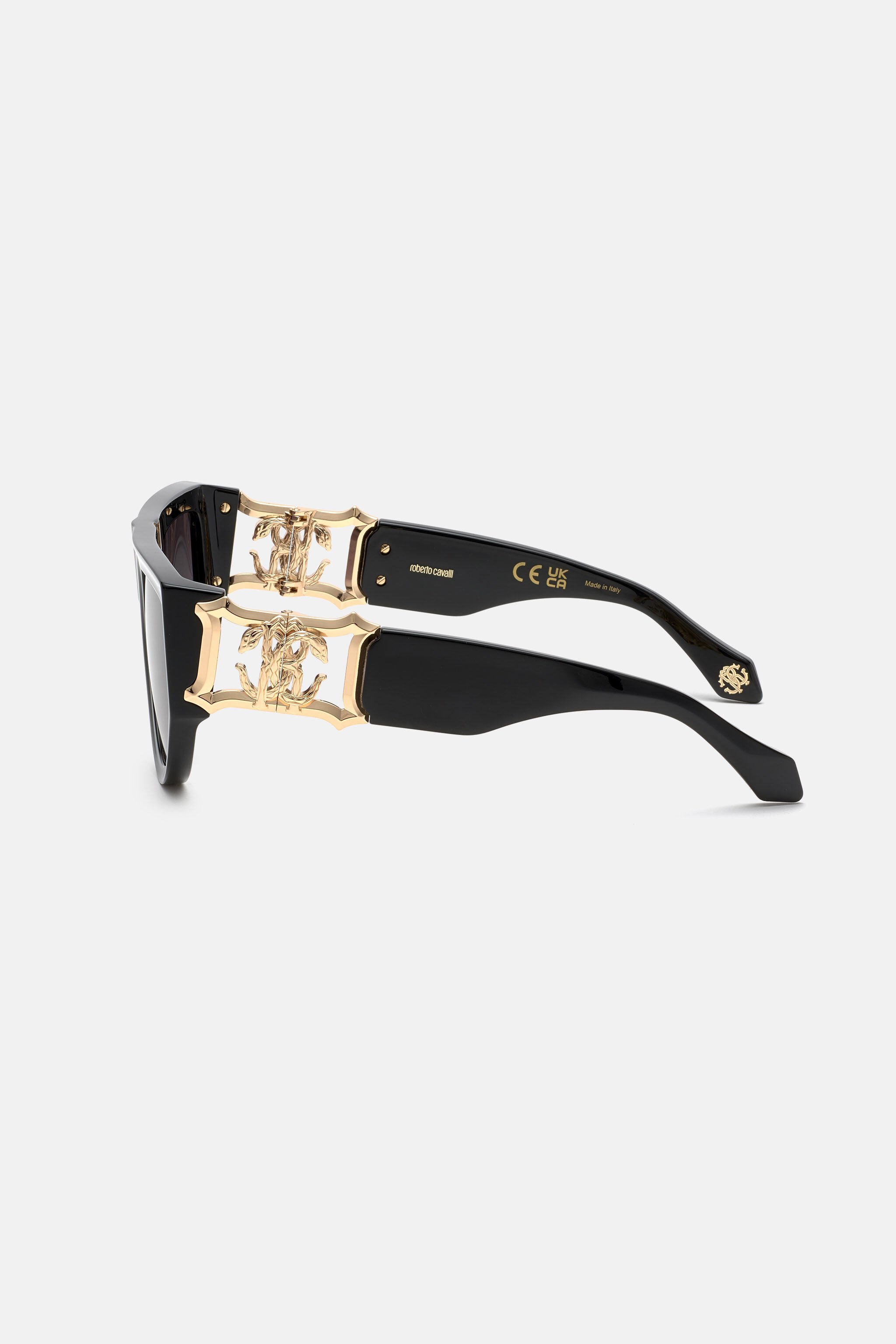 RC Sunglasses Roberto Cavalli Mirror Snake Collection Black SALD33-ID134