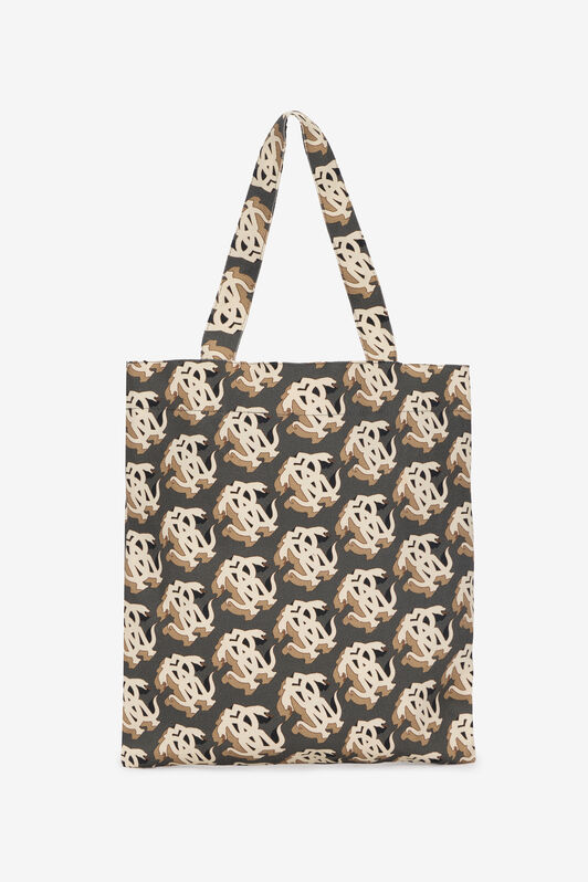 RC Borsa Shopper Monogram Mirror Snake BLACK/MULTICOLOR POB01E-DAQ67