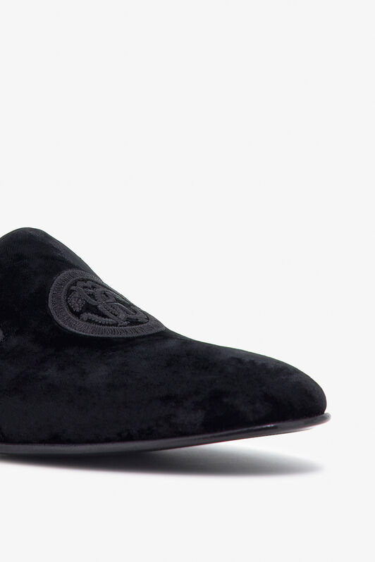 RC Loafers with Logo Black TRS016-VLT01
