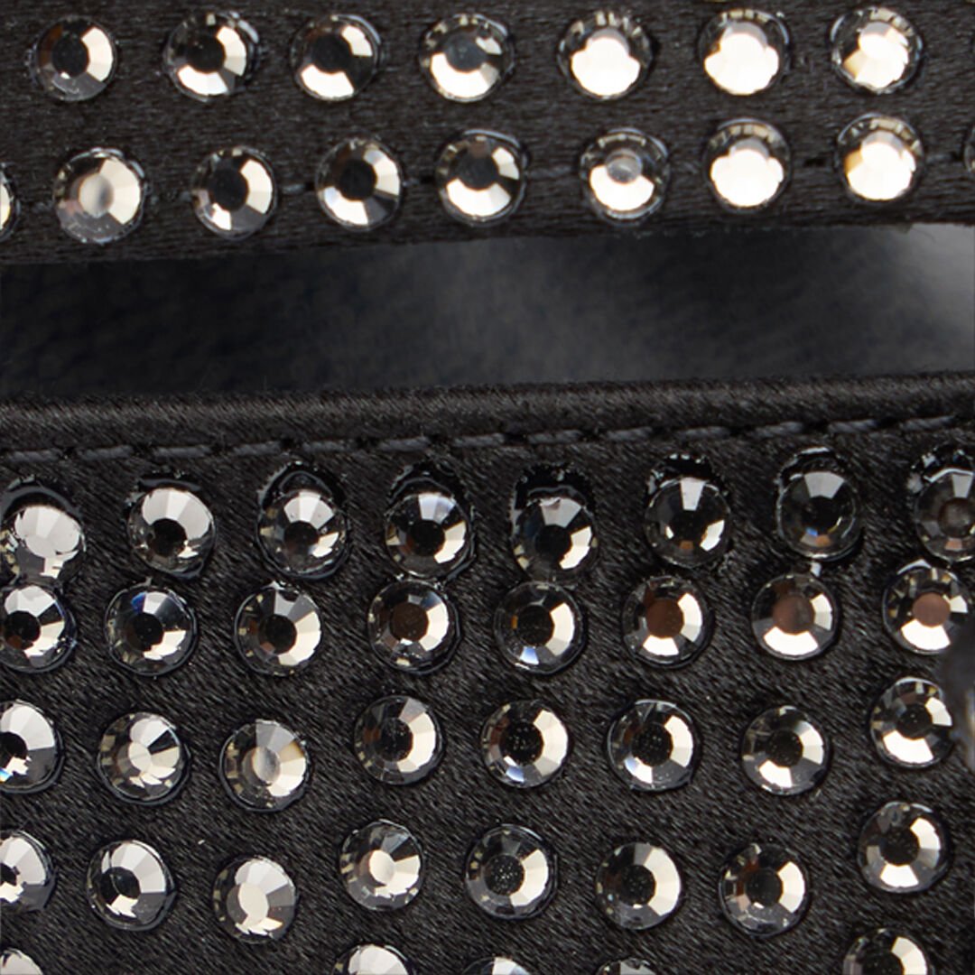 RC Slingbacks With Rhinestones Black UKS010-SE390