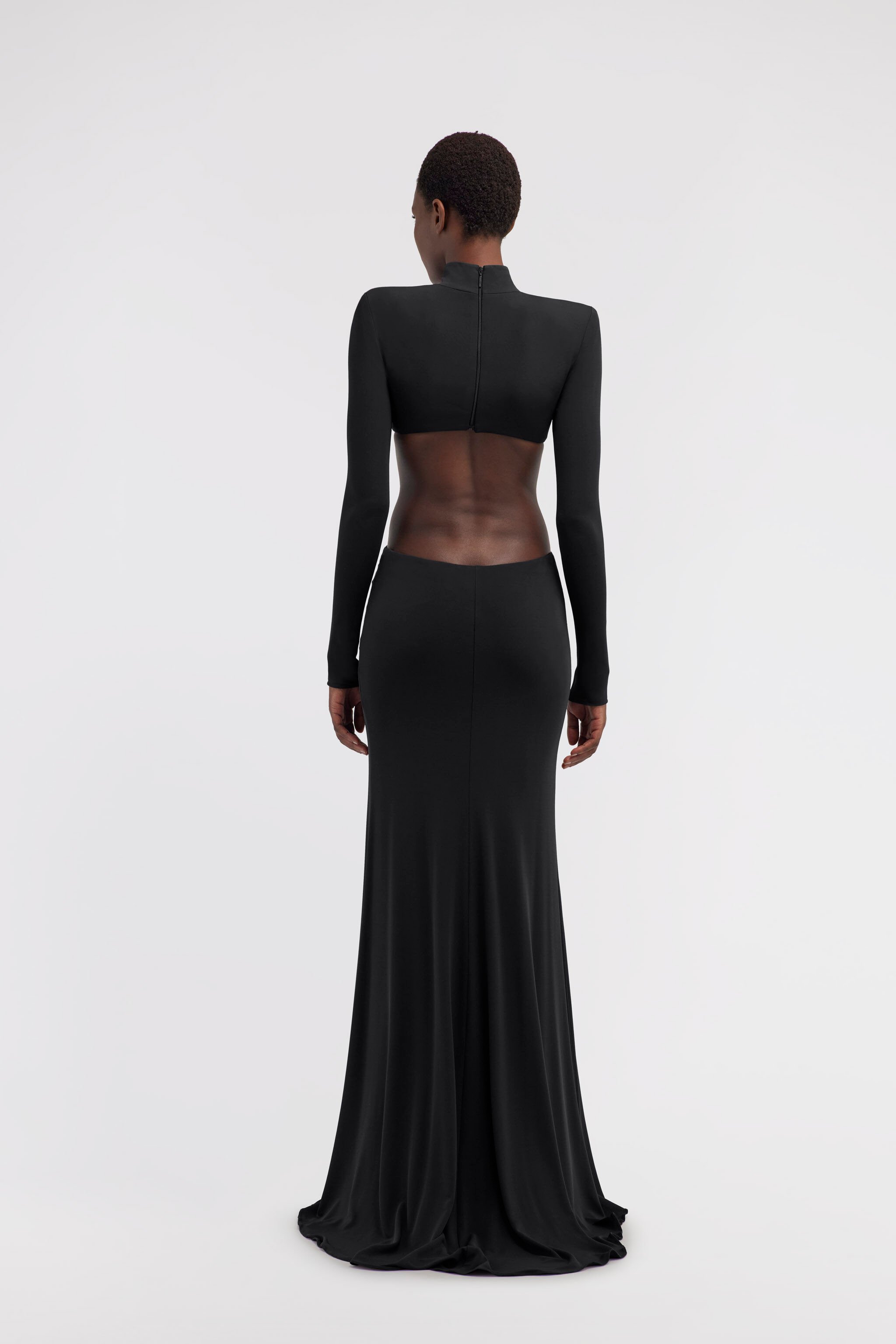 RC Cut-out knit dress Black RWT103-JJ036
