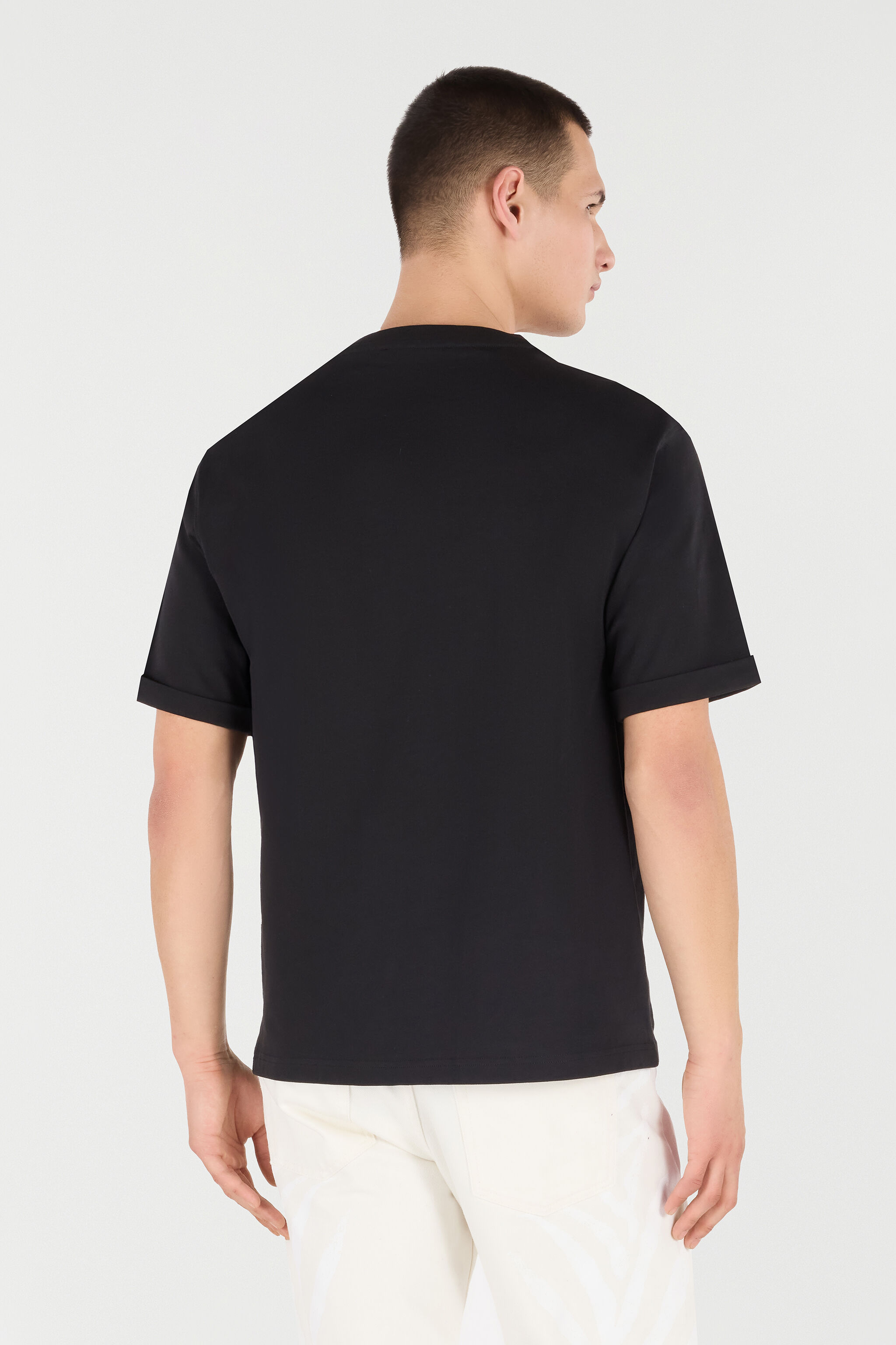 RC T-Shirt With Used Logo Black POT62A-JD060