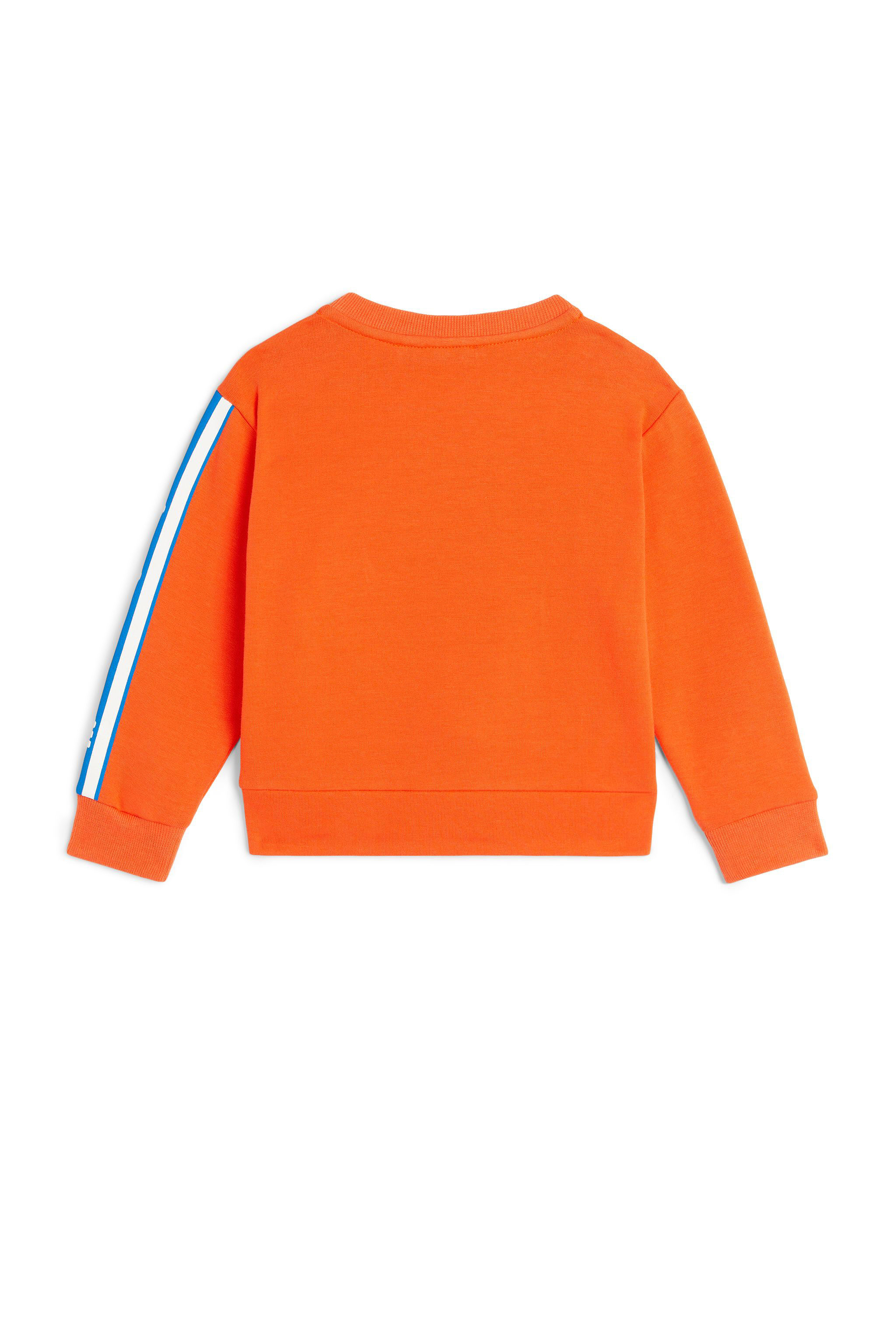 JU Logo-print crew-neck sweatshirt FLAME ORANGE LJT90B-CF027