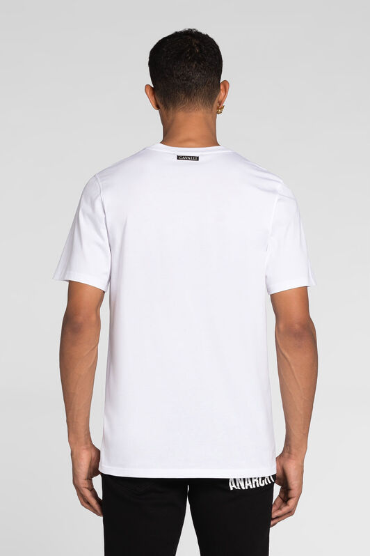 RC Flame Logo-Print Cotton T-Shirt RC Flame Logo-Print Cotton T-Shirt White PRT60C-JD060