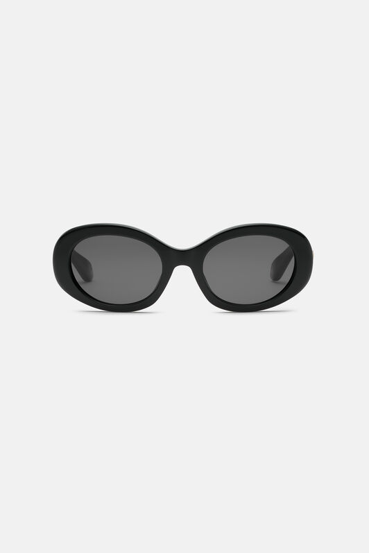 RC Sunglasses with snakeskin effect metal trim SHINY BLACK UALD37-ID234