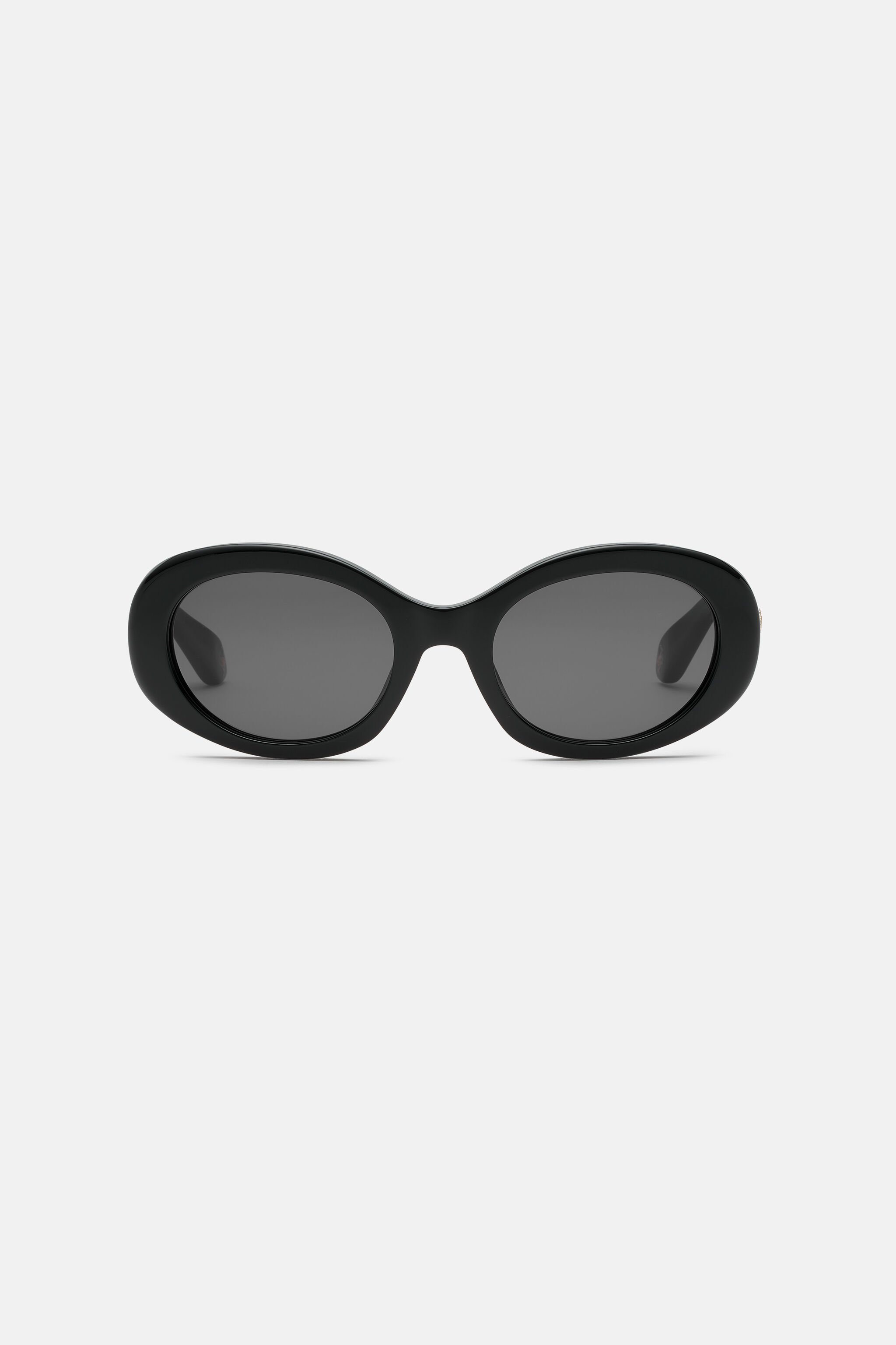 RC Sunglasses with snakeskin effect metal trim SHINY BLACK UALD37-ID234