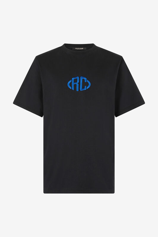 RC Cotton T-Shirt with Monogram RC Cotton T-Shirt with Monogram Black VRT61C-JD060