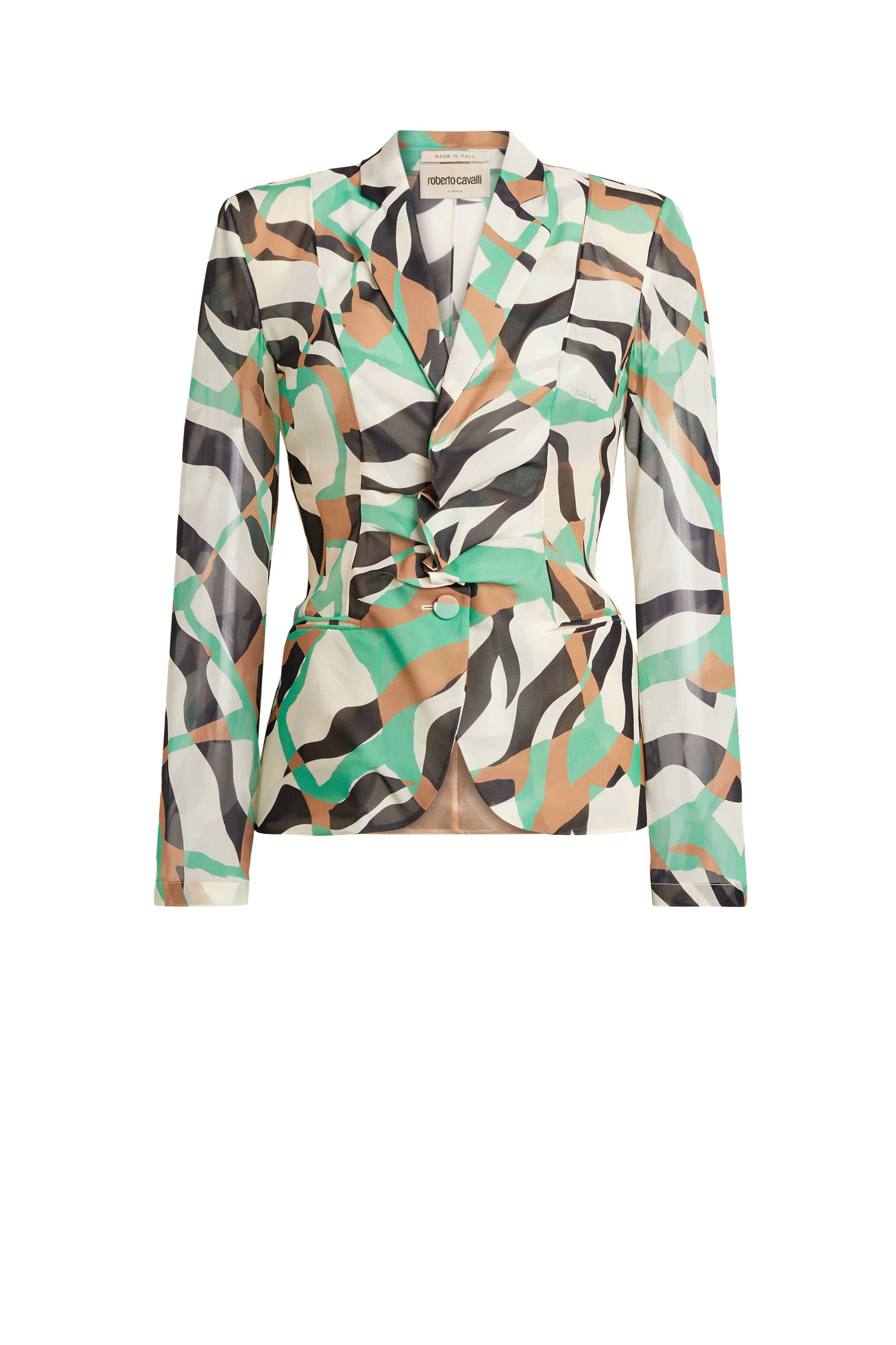 RC Blazer con stampa Tiger Twiga GREEN AGATE/BLACK IWT407-GFR38