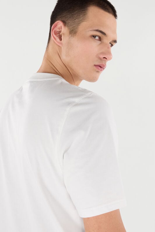 RC T-Shirt with Mirror Snake Monogram RC T-Shirt with Mirror Snake Monogram Blanc VRT61A-JD060