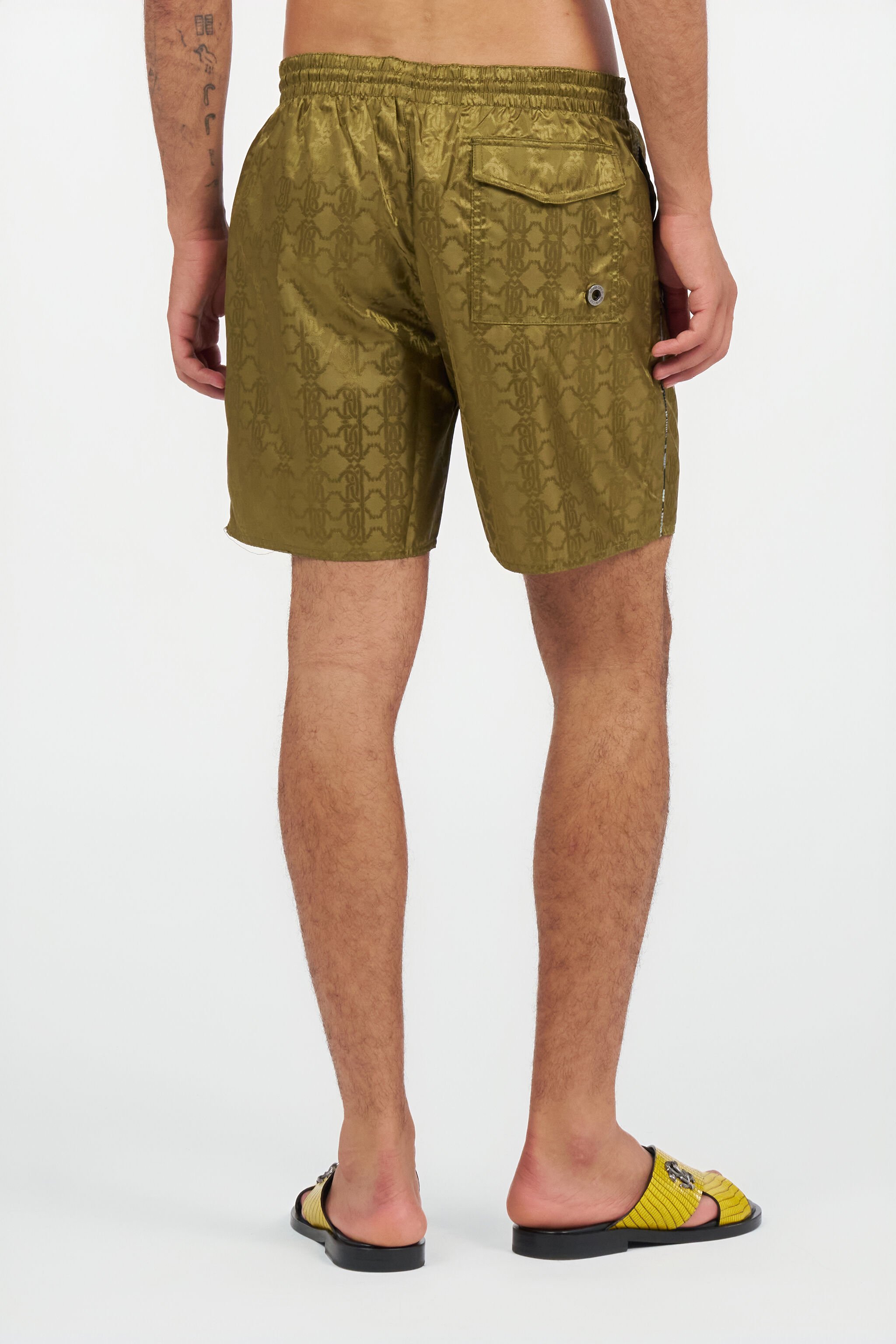 RC Short de Baño Estampado Monogram RC GREEN OLIVE QOH00A-DJ005