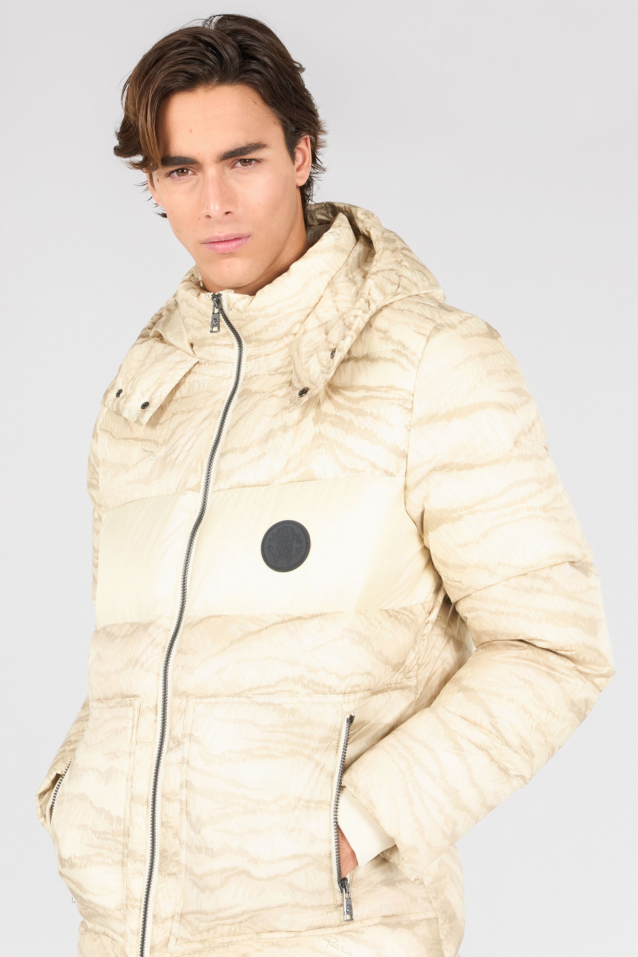RC White Padded Jacket BEIGE OOT40I-5RO59