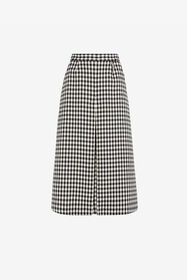RC Gingham Skirt Black/White RKT307-FE033