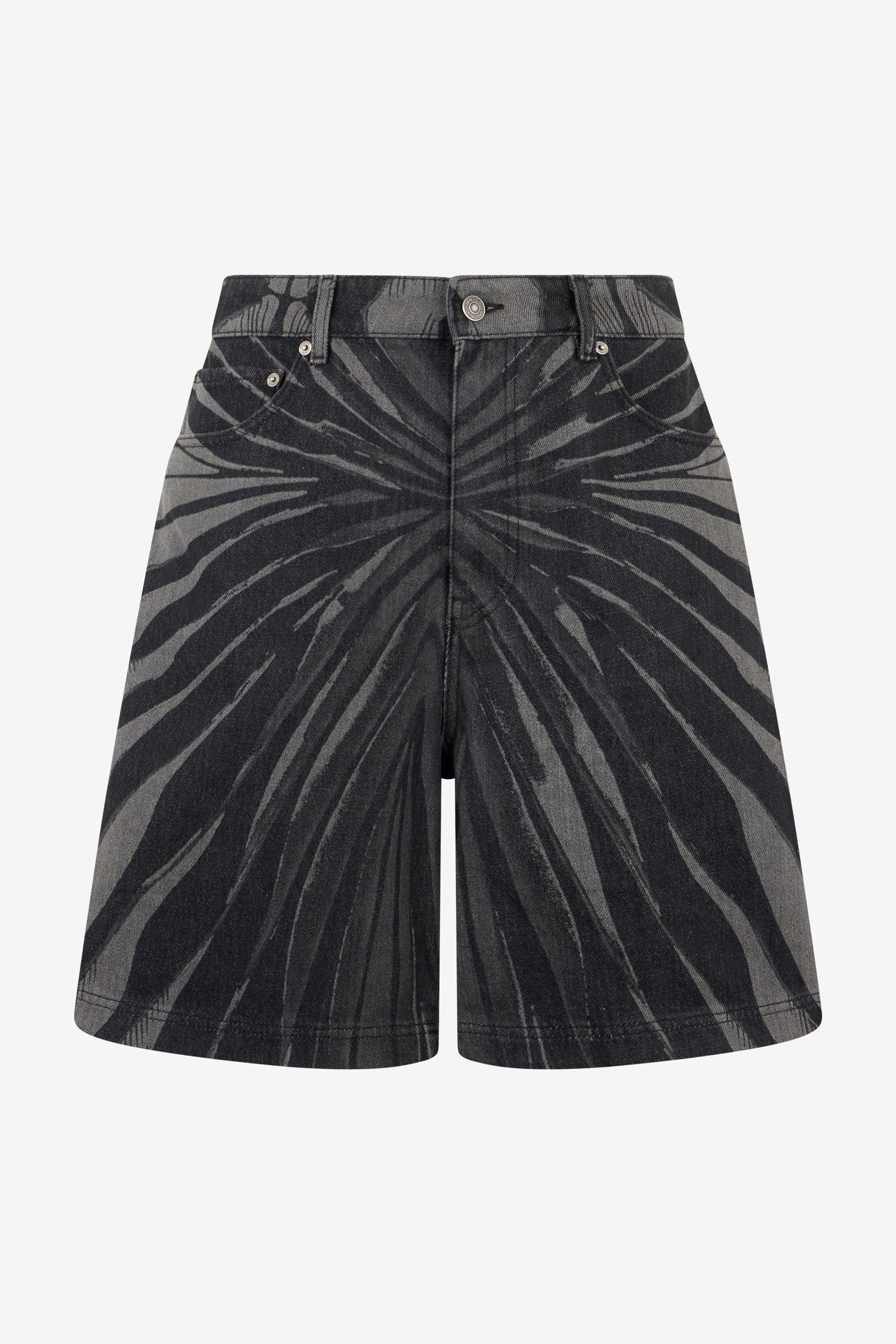 RC Ray Of Gold Print Bermuda Shorts GREY BLACK VRJ261-VTS01