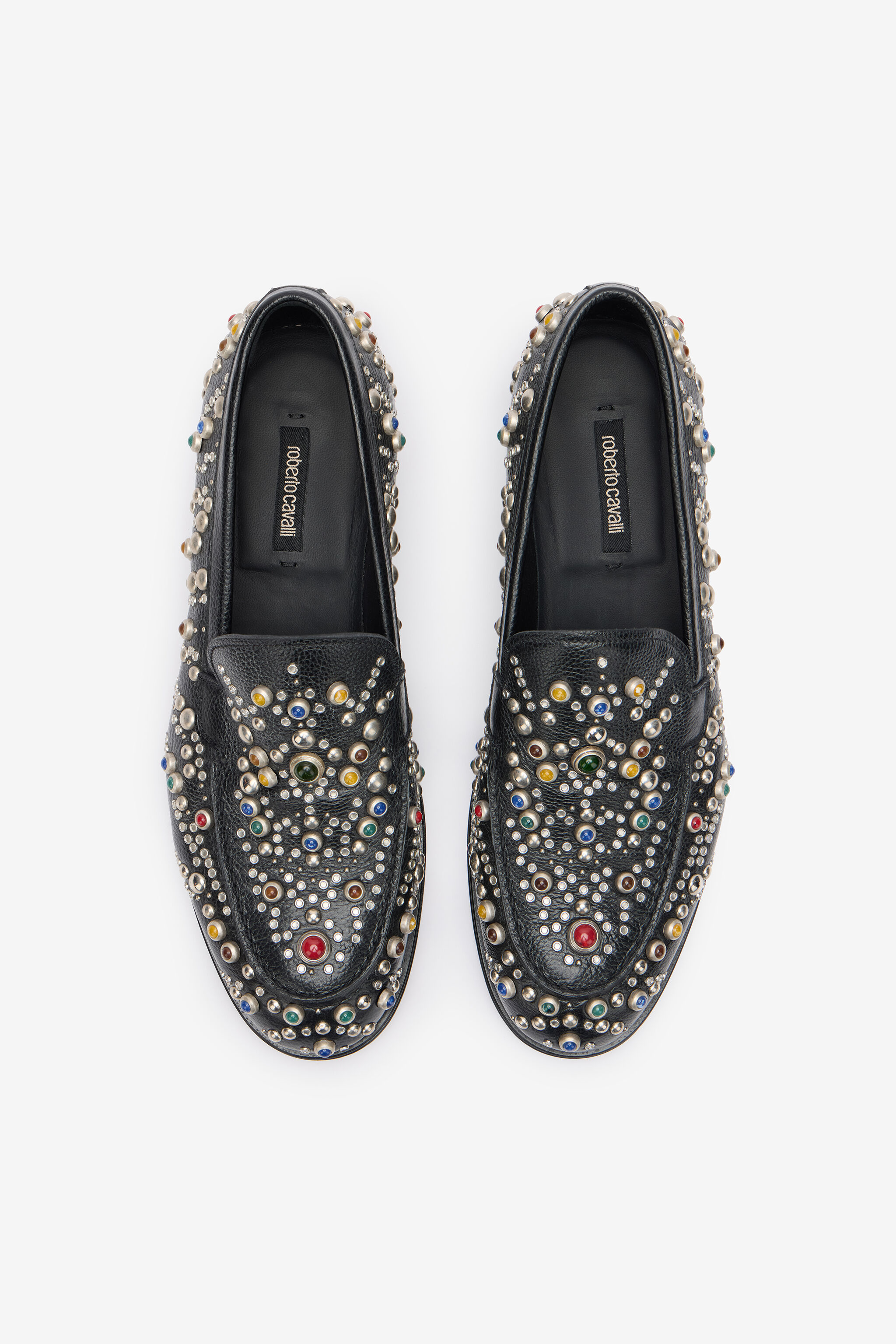 RC Loafers with Studs and Stones Noir VRS004-PZB05