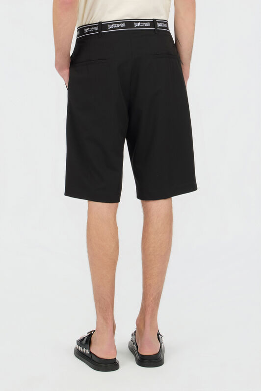 JC Schwarze Bermuda-Shorts Mit Logo BLACK WFT017-WF044