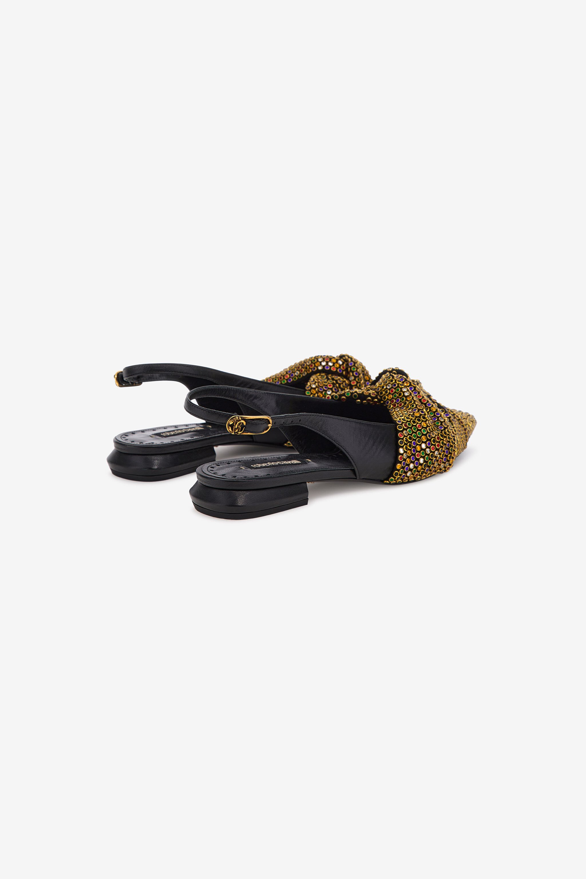 RC Le Pettegole slingback with cristals Light brown SKS022-PCN10