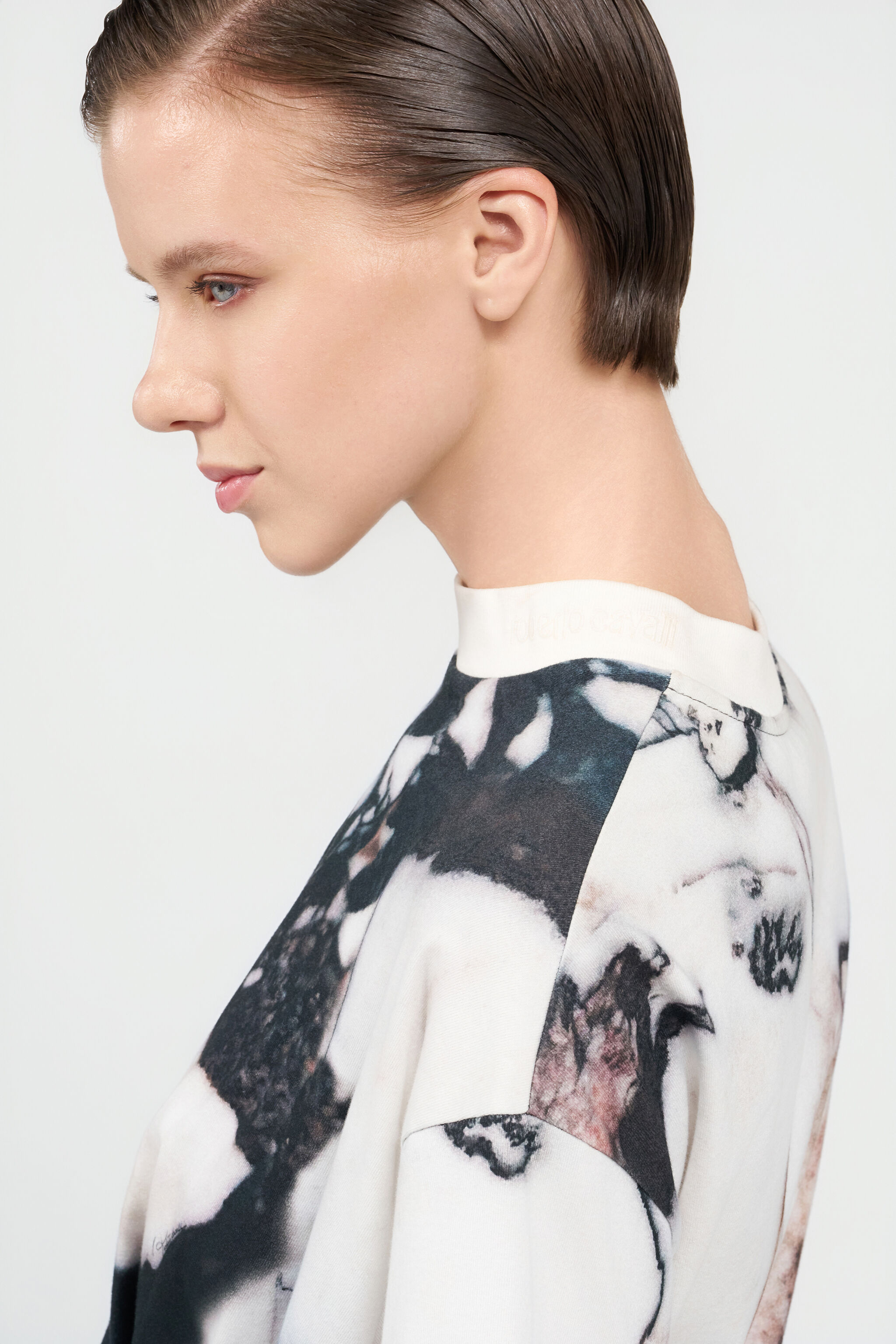 RC Grand Antique Print T-Shirt BIANCO/NERO TWT661-3PN18