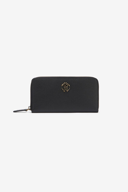RC Black Zip-Around Wallet With Mirror Snake Monogram RC Black Zip-Around Wallet With Mirror Snake Monogram BLACK QOA00C-PZO37