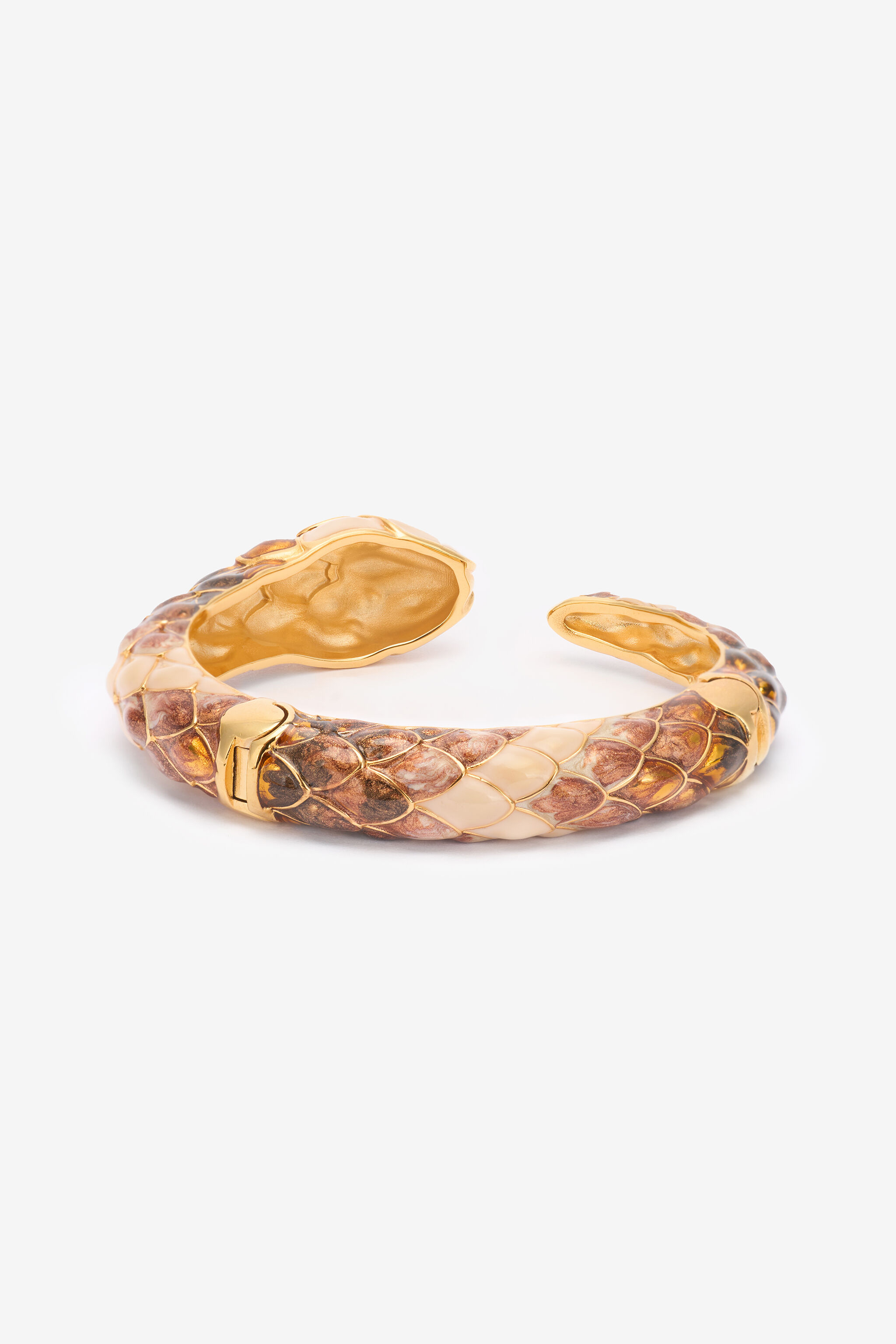RC Bracciale Rigido Con Serpente Marrone UKG021-AM021