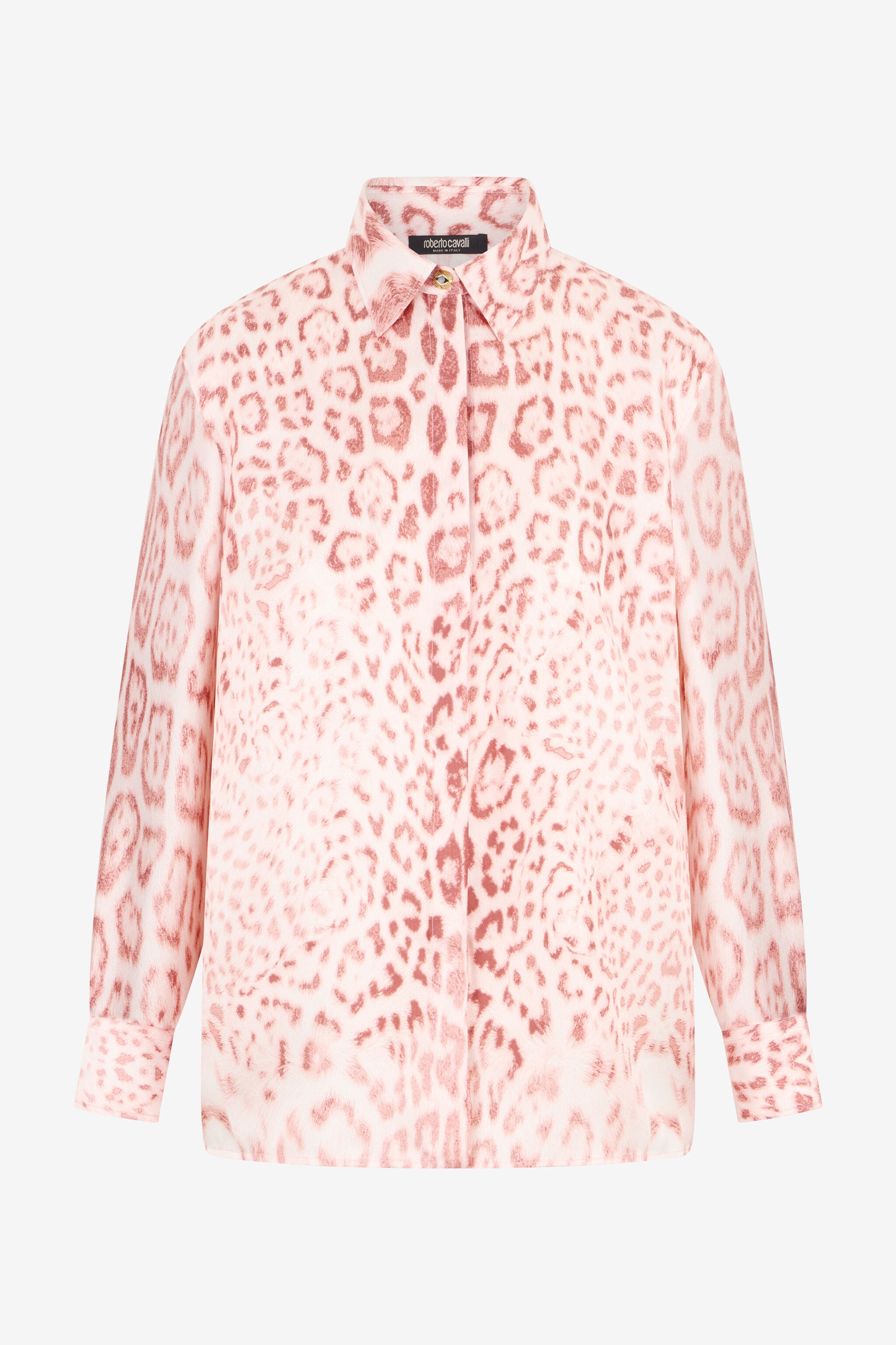RC Jaguar Pink Print Silk Shirt PINK XQT704-OZT23