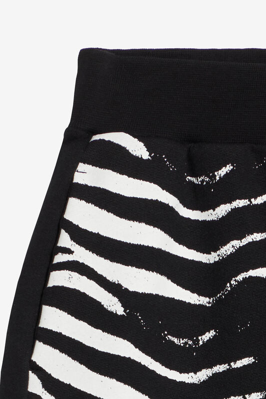 JU Pantaloni Con Stampa Zebra Nero UJT25A-CF050