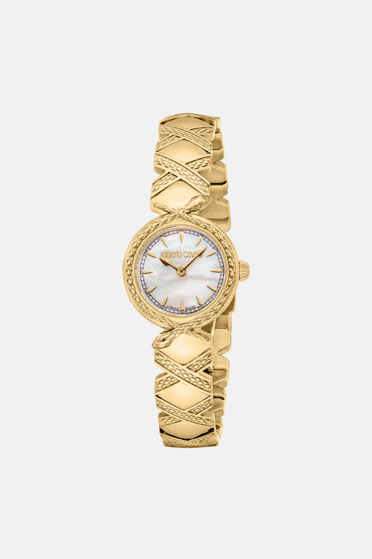 RC Roberto Cavalli by Franck Muller Snake Core watch GOLD WHITE UALT14-IT560